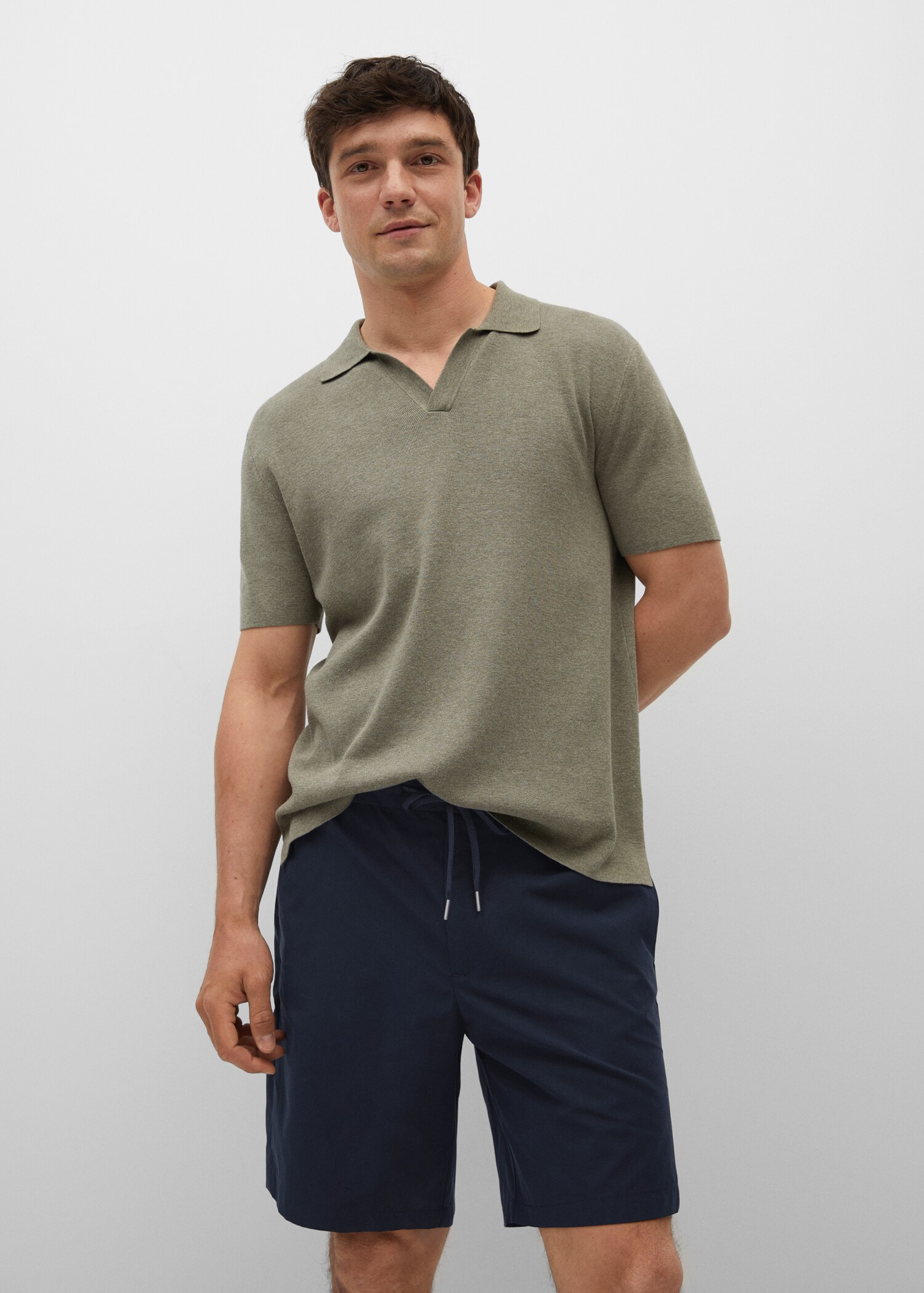 Tencel cotton jogger shorts - Medium plane