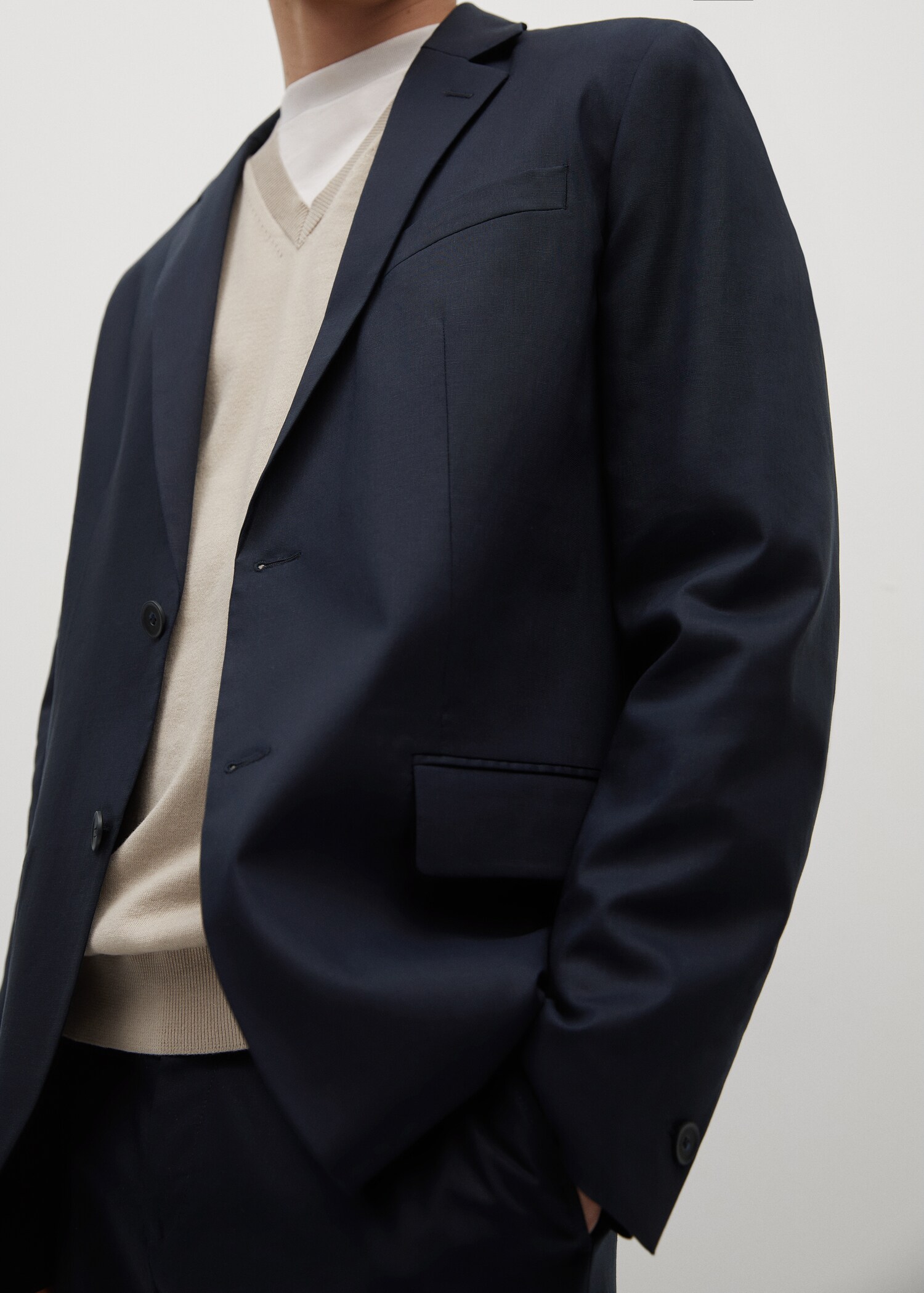 Americana slim fit lyocell lino - Detalle del artículo 1