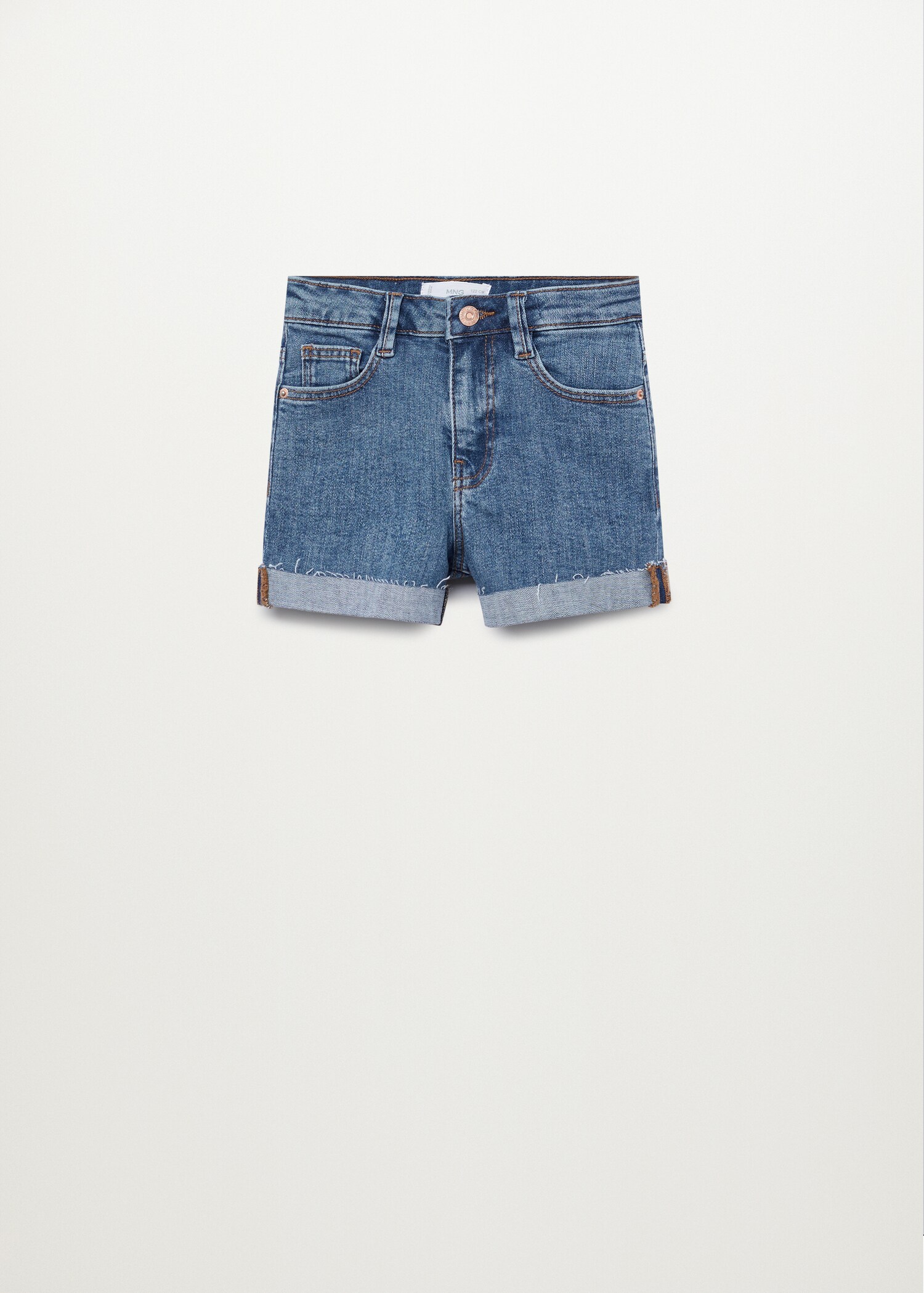 Short denim bajo vuelto - Artículo sin modelo
