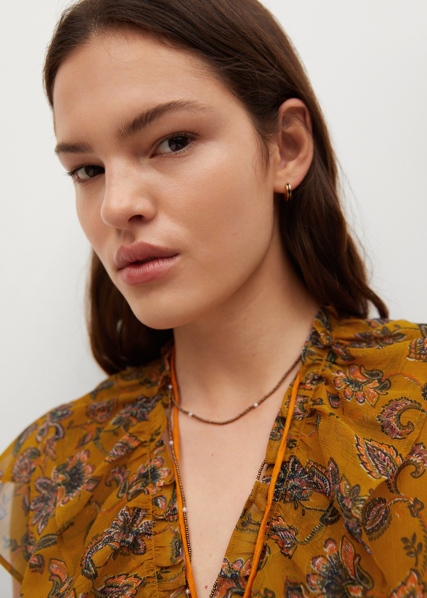 Ruffles printed blouse - Details of the article 3