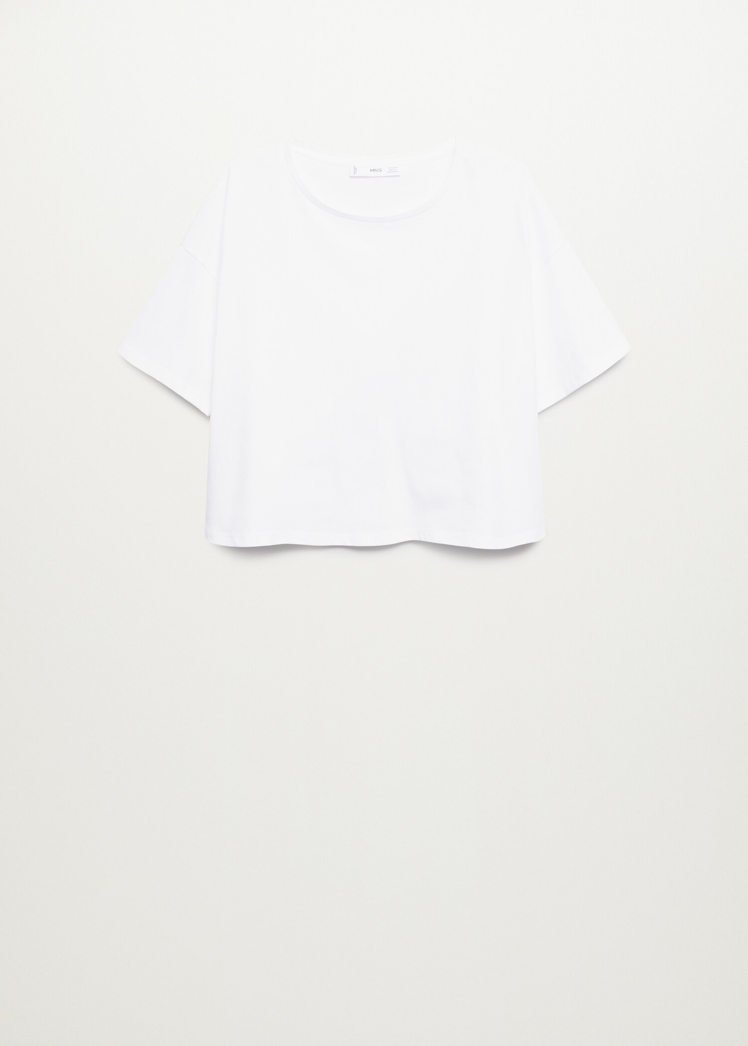 Camiseta crop algodón - Artículo sin modelo