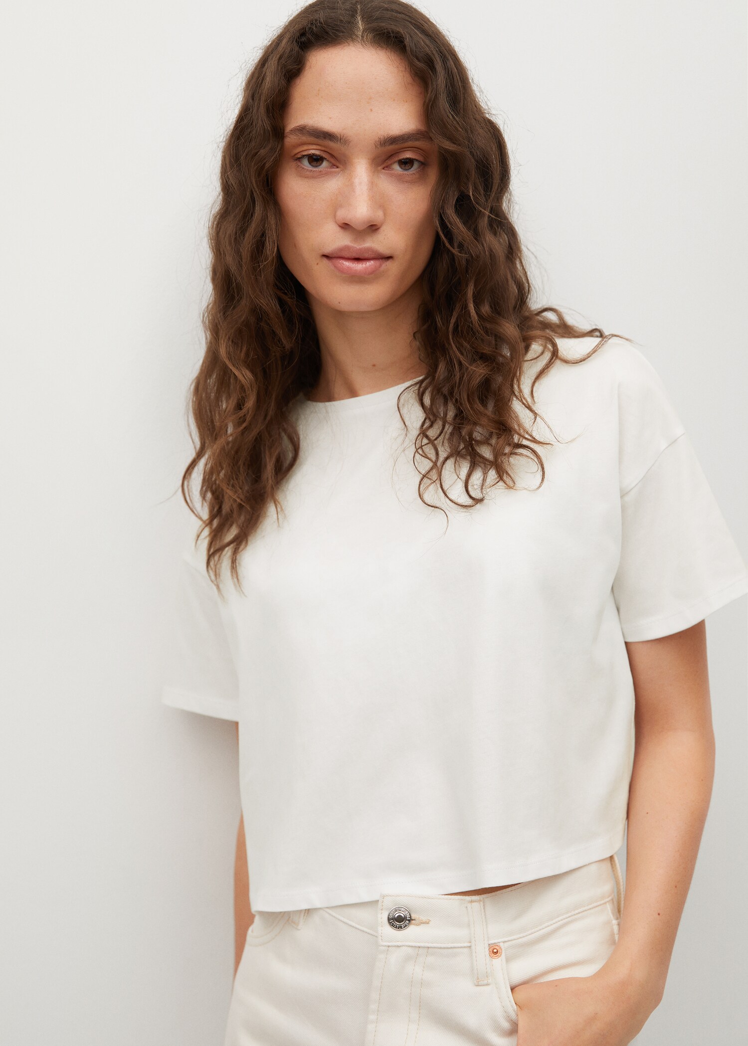 Camiseta crop algodón - Detalle del artículo 1