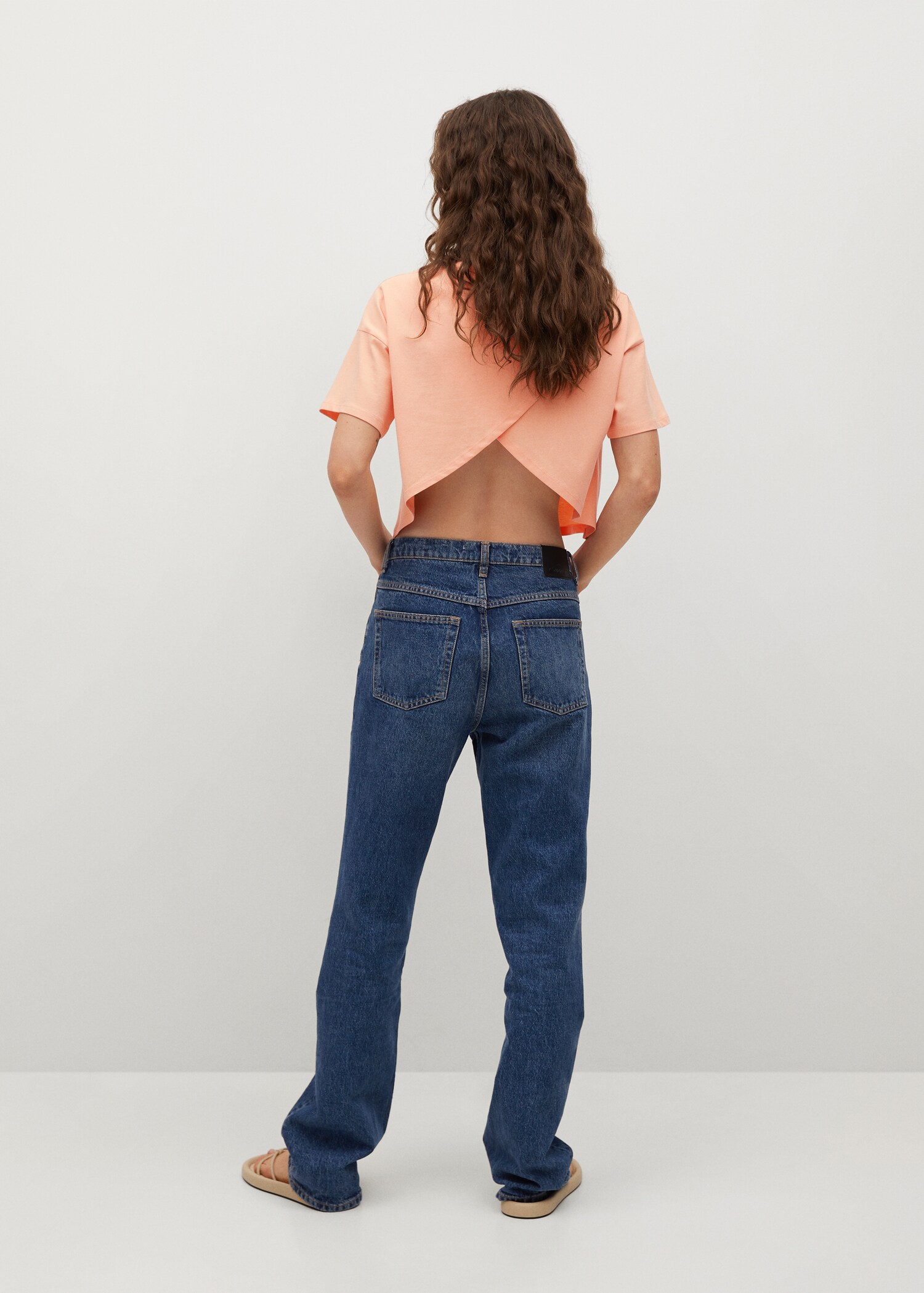 Camiseta crop algodón - Reverso del artículo