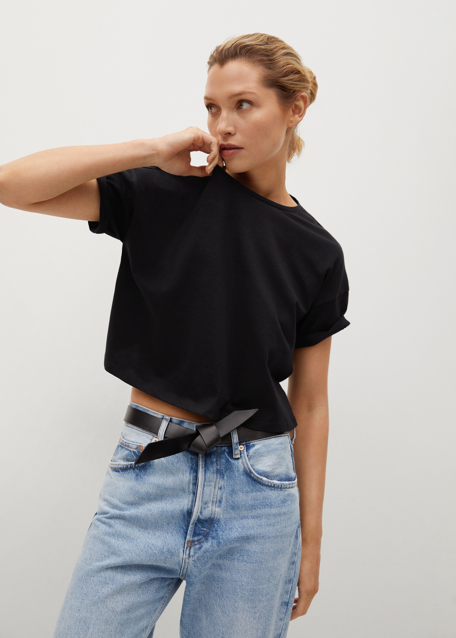 Camiseta crop algodón - Detalle del artículo 1