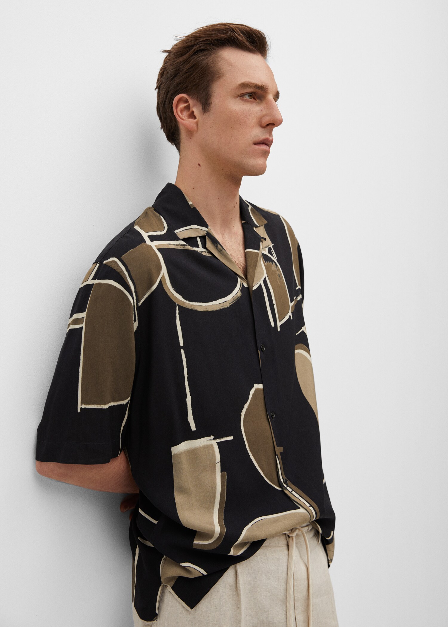 Camisa fluida estampada - Detalle del artículo 1