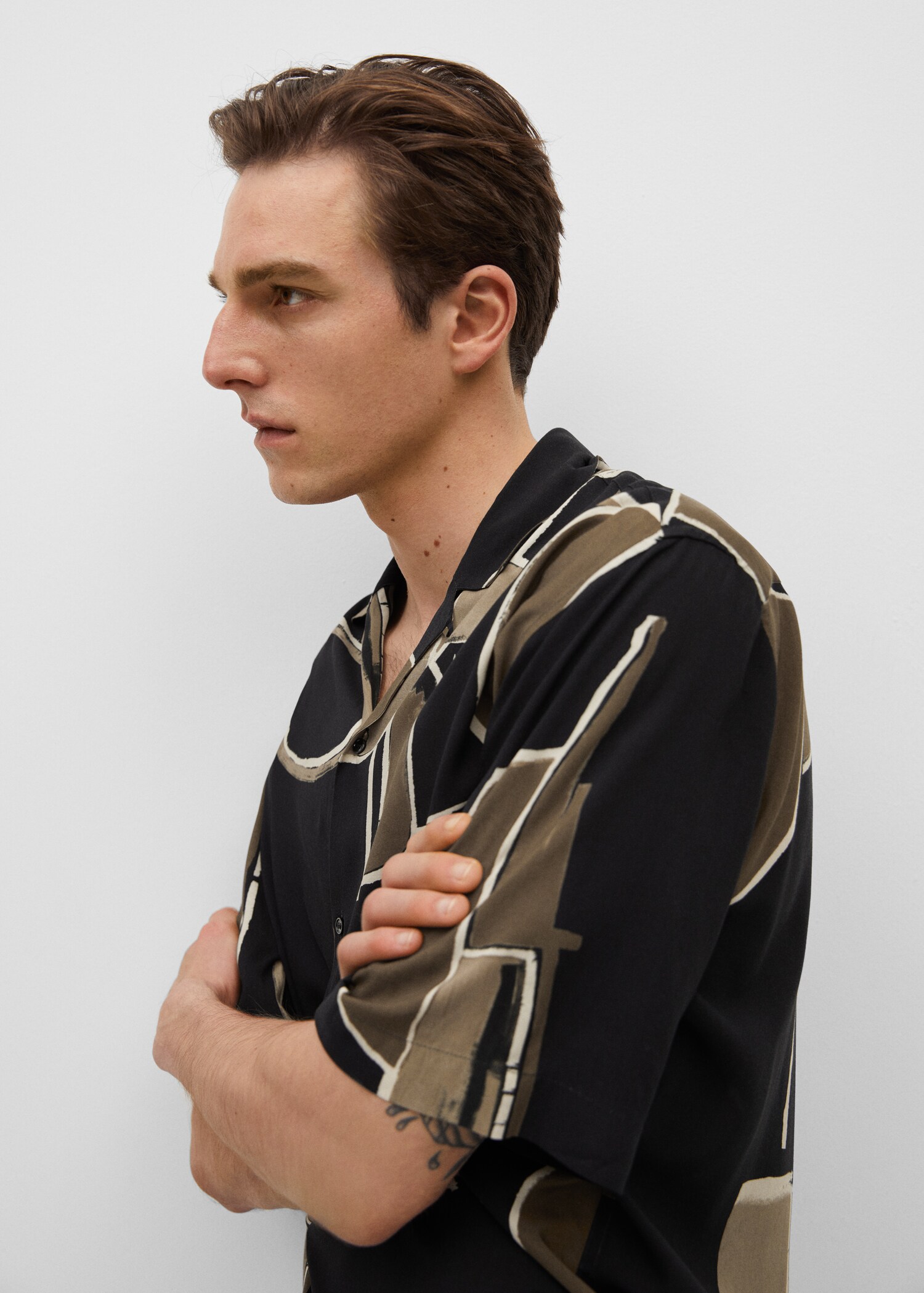 Camisa fluida estampada - Detalle del artículo 3