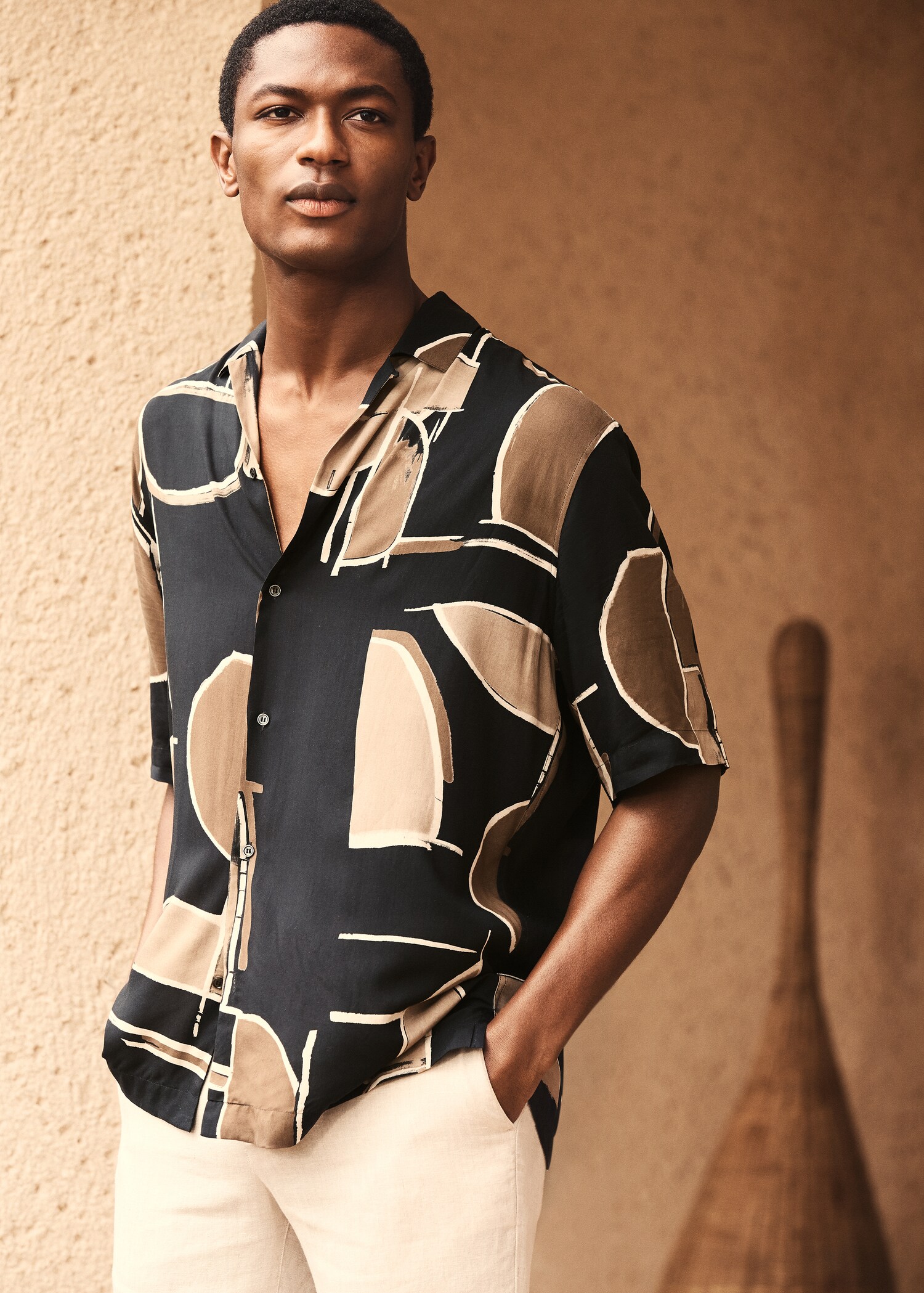 Camisa fluida estampada - Detalle del artículo 5