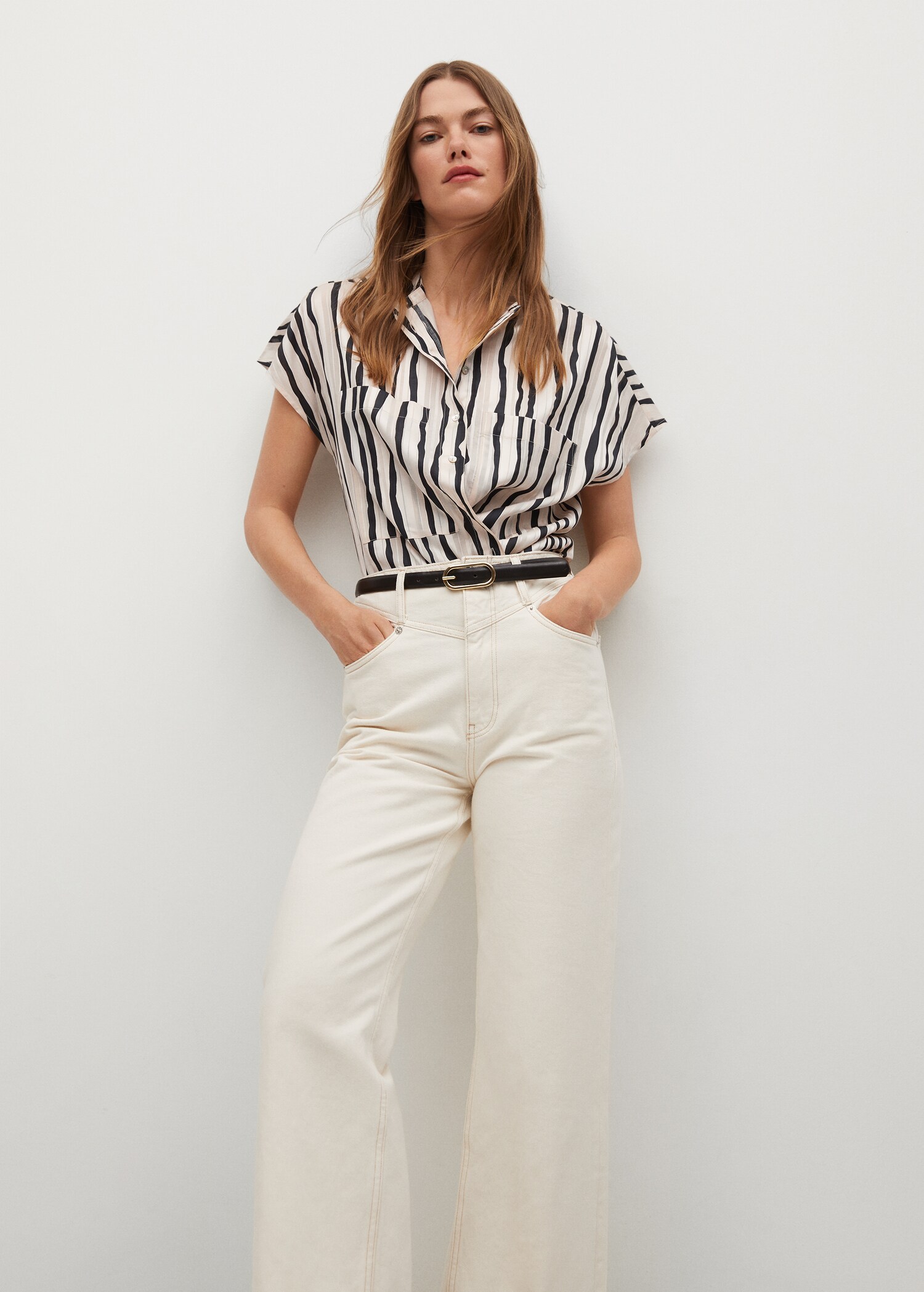 Oversize striped shirt - Medium plane