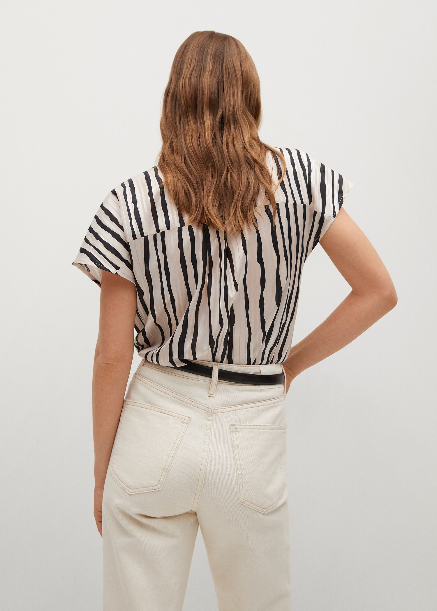 Oversize striped shirt - Reverse of the article