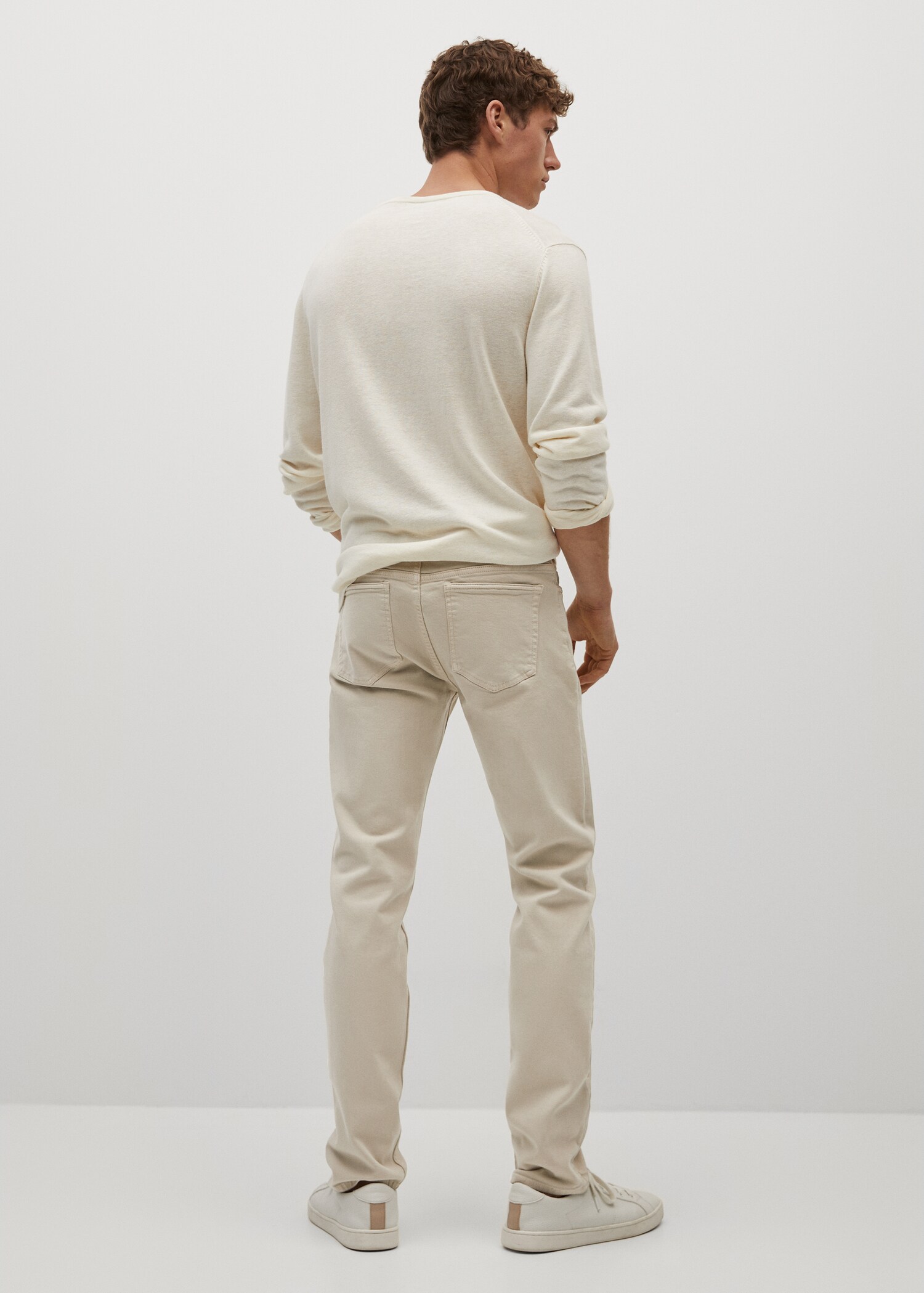 Slim-fit colored jeans - Reverse of the article