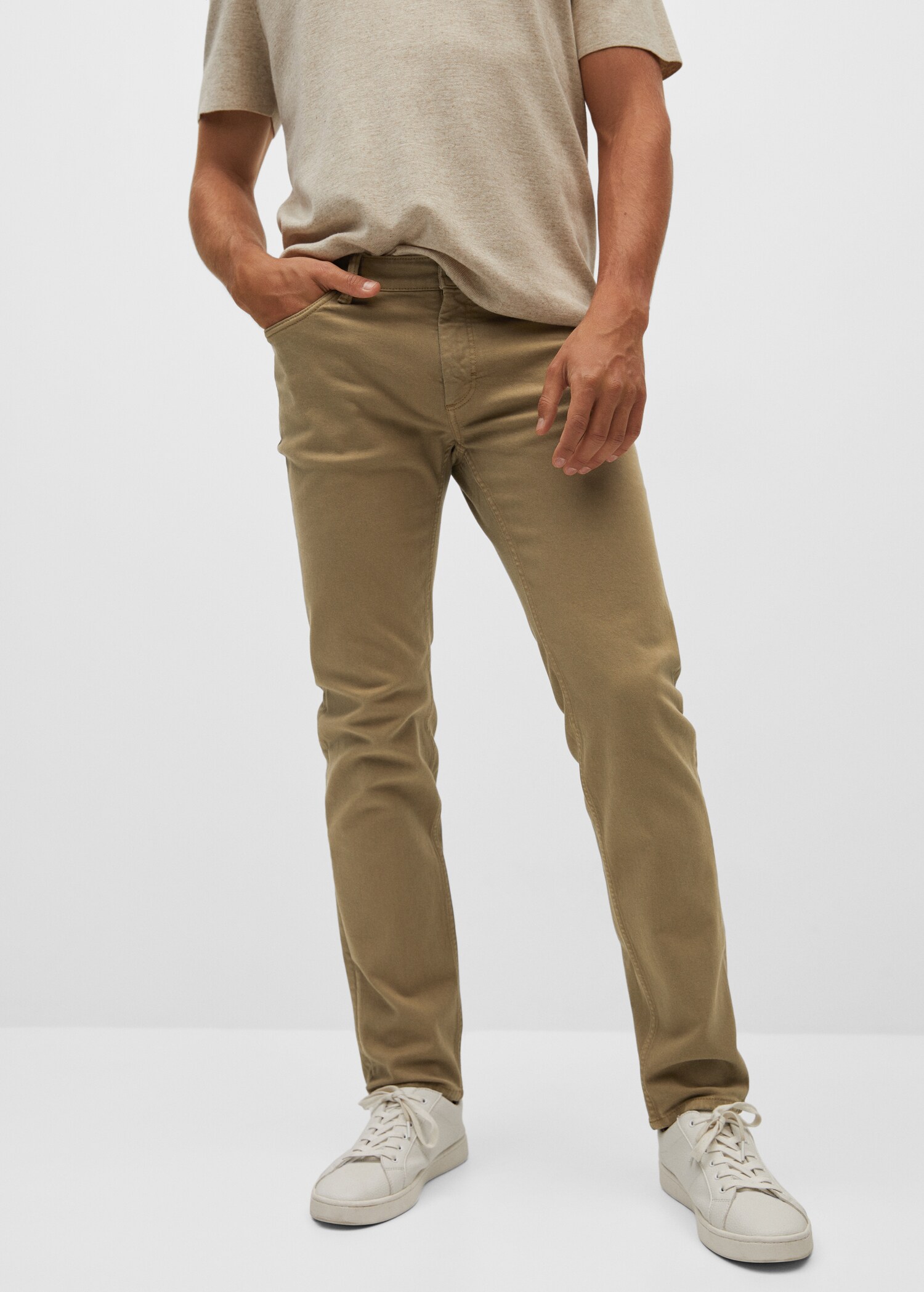 Slim-fit colored jeans - Medium plane