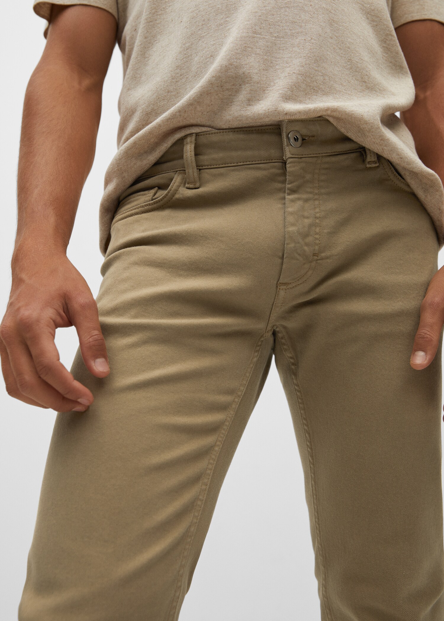 Slim-fit colored jeans - Details of the article 1