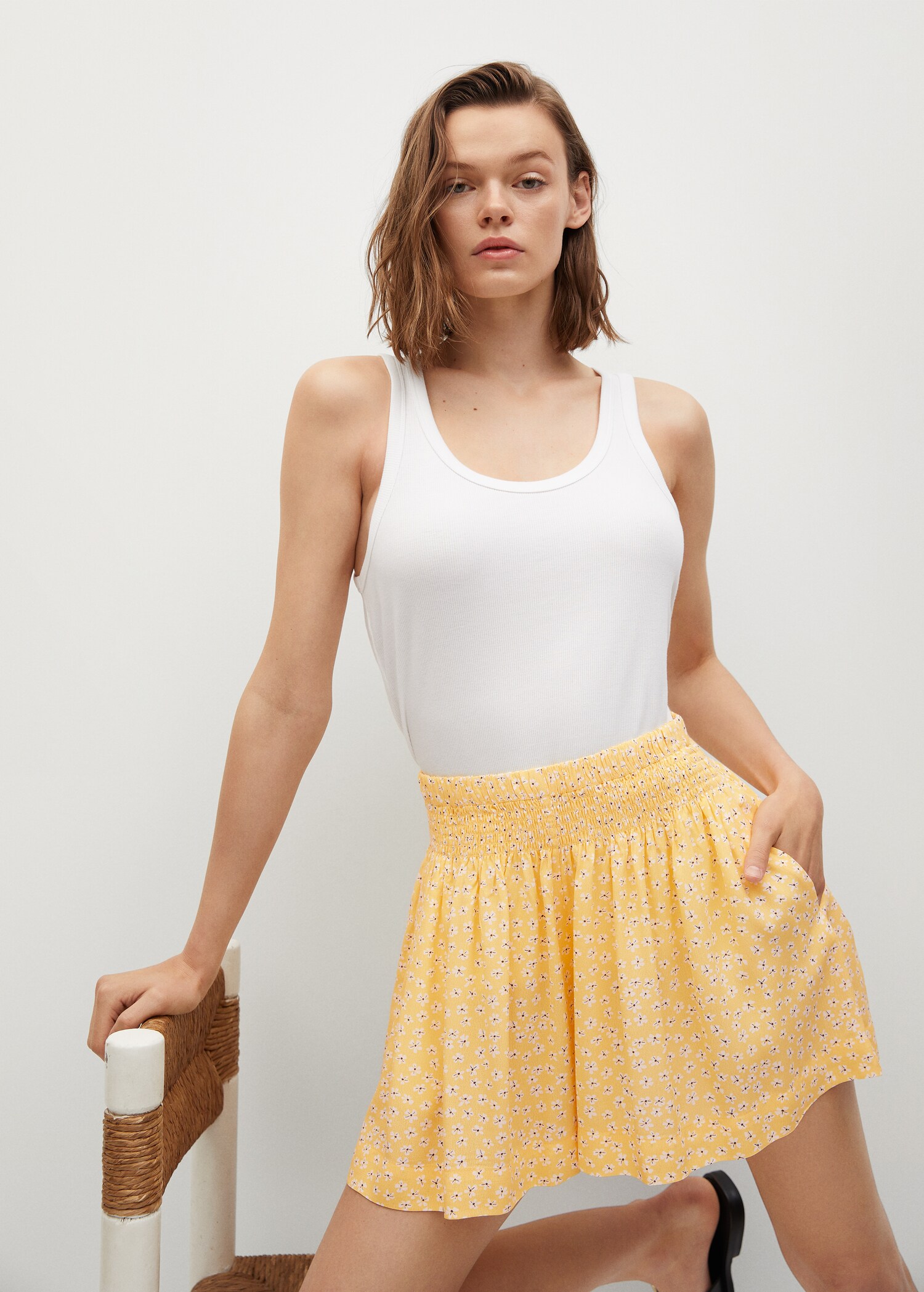 Shorts mit Blumenmuster - Detail des Artikels 1