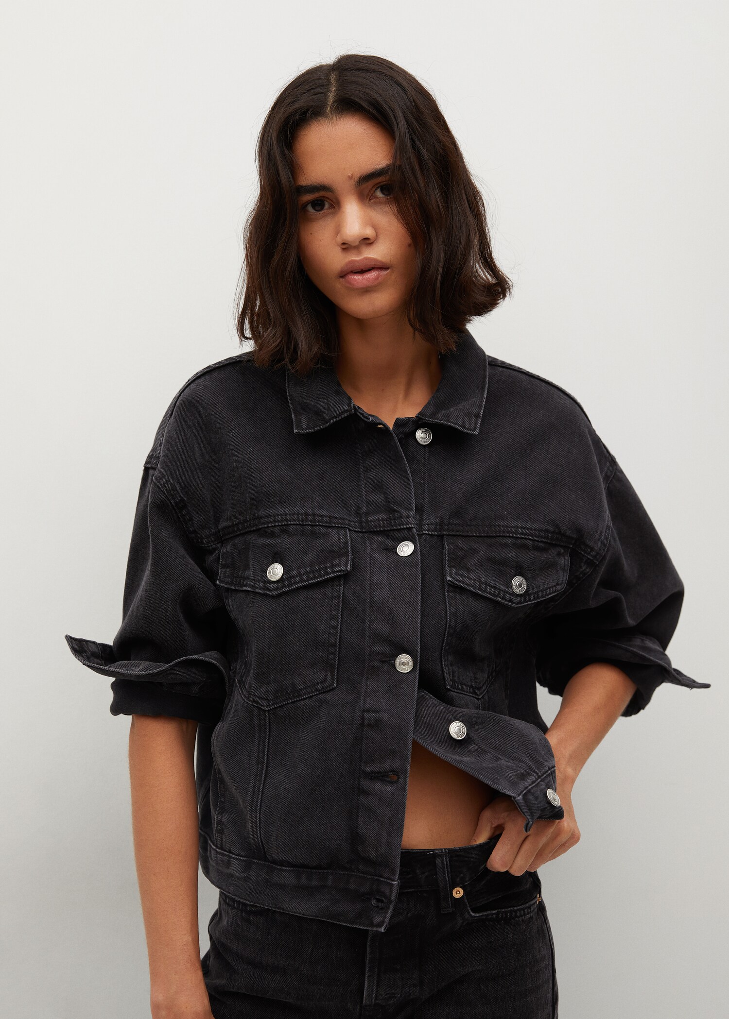 Denim oversized jacket - Medium plane