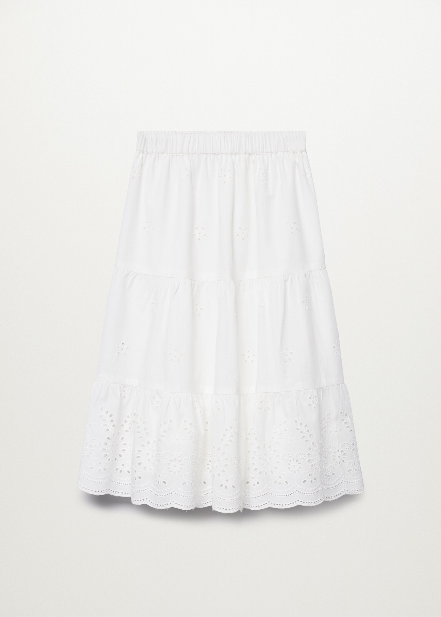 Broderie anglaise cotton skirt - Article without model