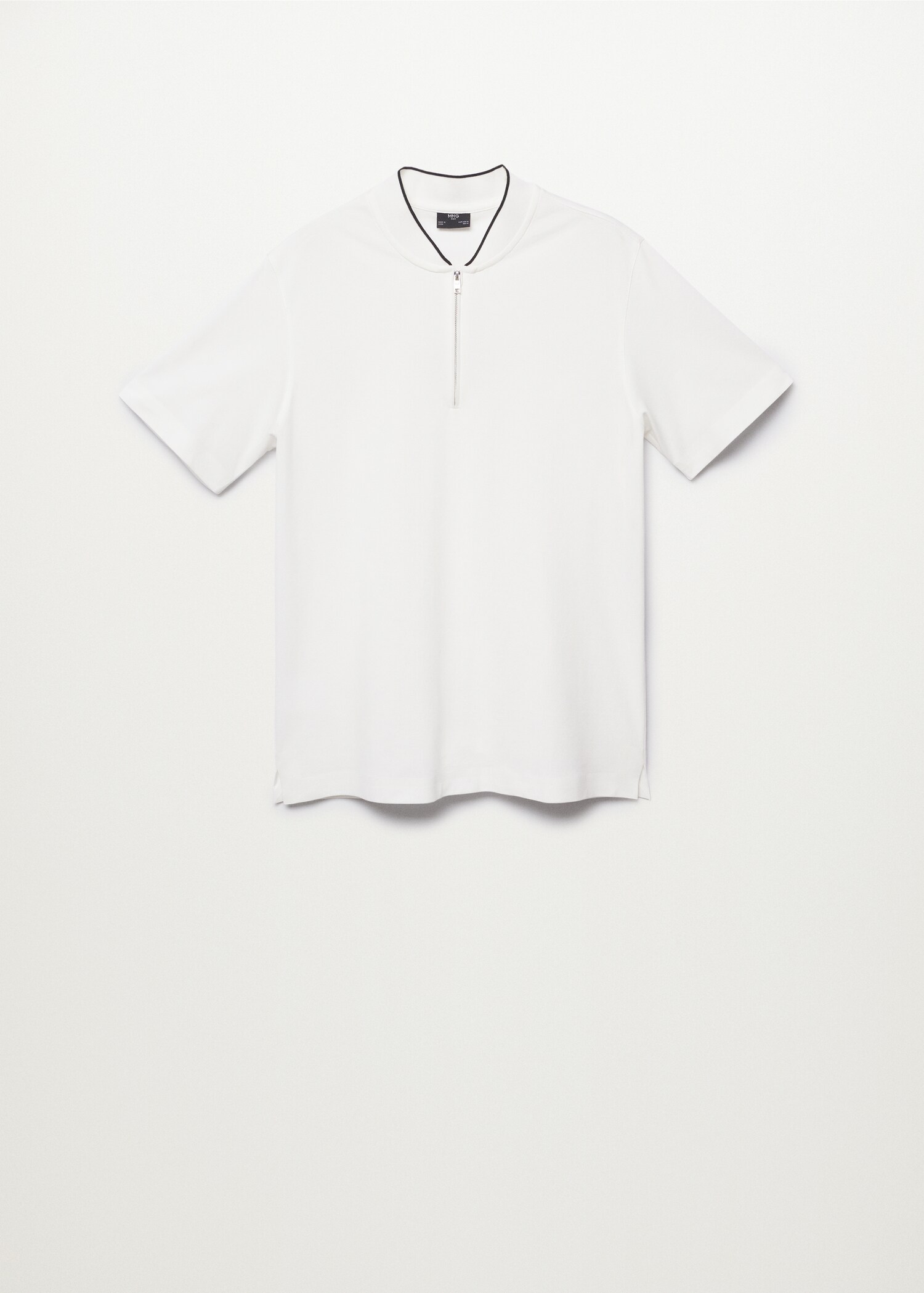 Polo algodón cuello bomber - Artículo sin modelo