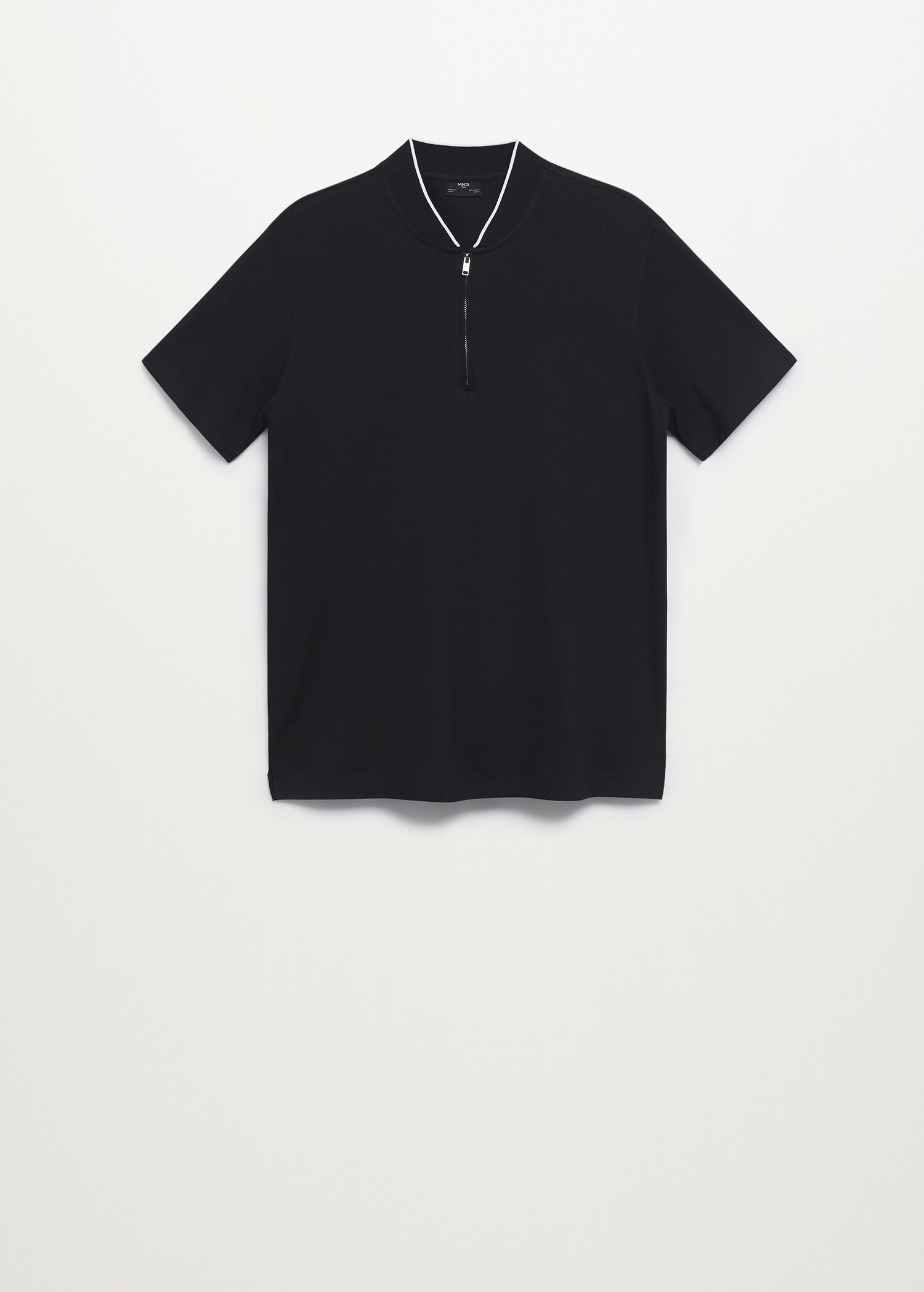 Polo algodón cuello bomber - Artículo sin modelo