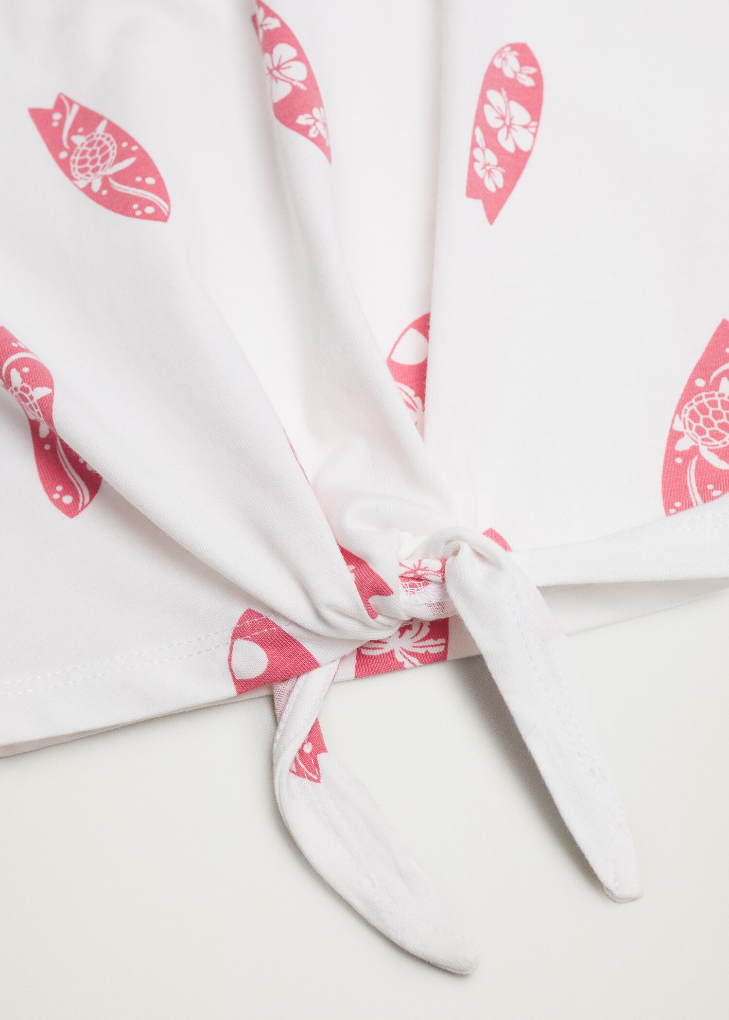 Knot printed T-shirt - Details of the article 8