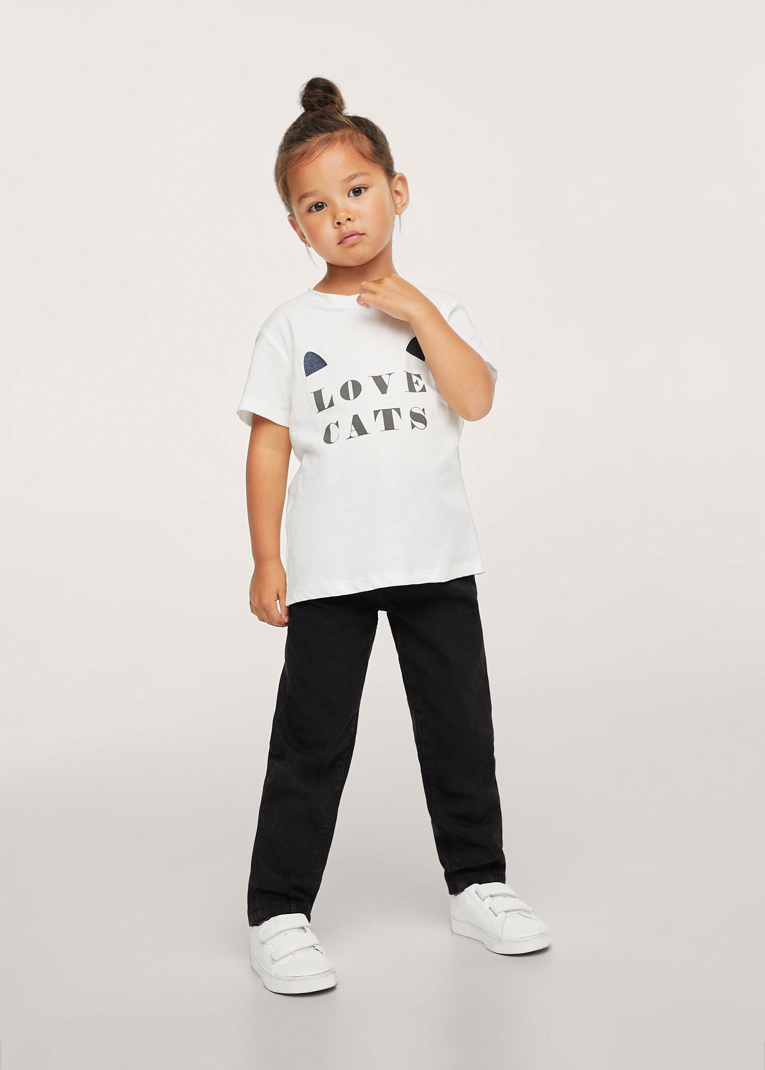 Message cotton T-shirt - Medium plane