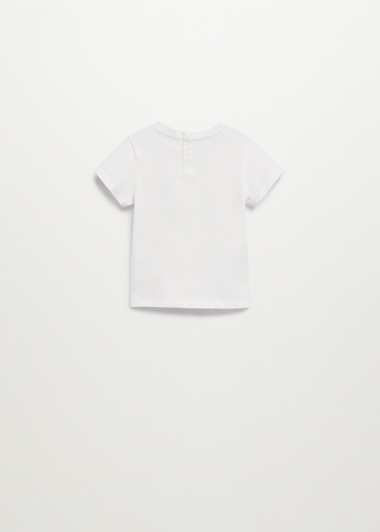 Message cotton T-shirt - Reverse of the article