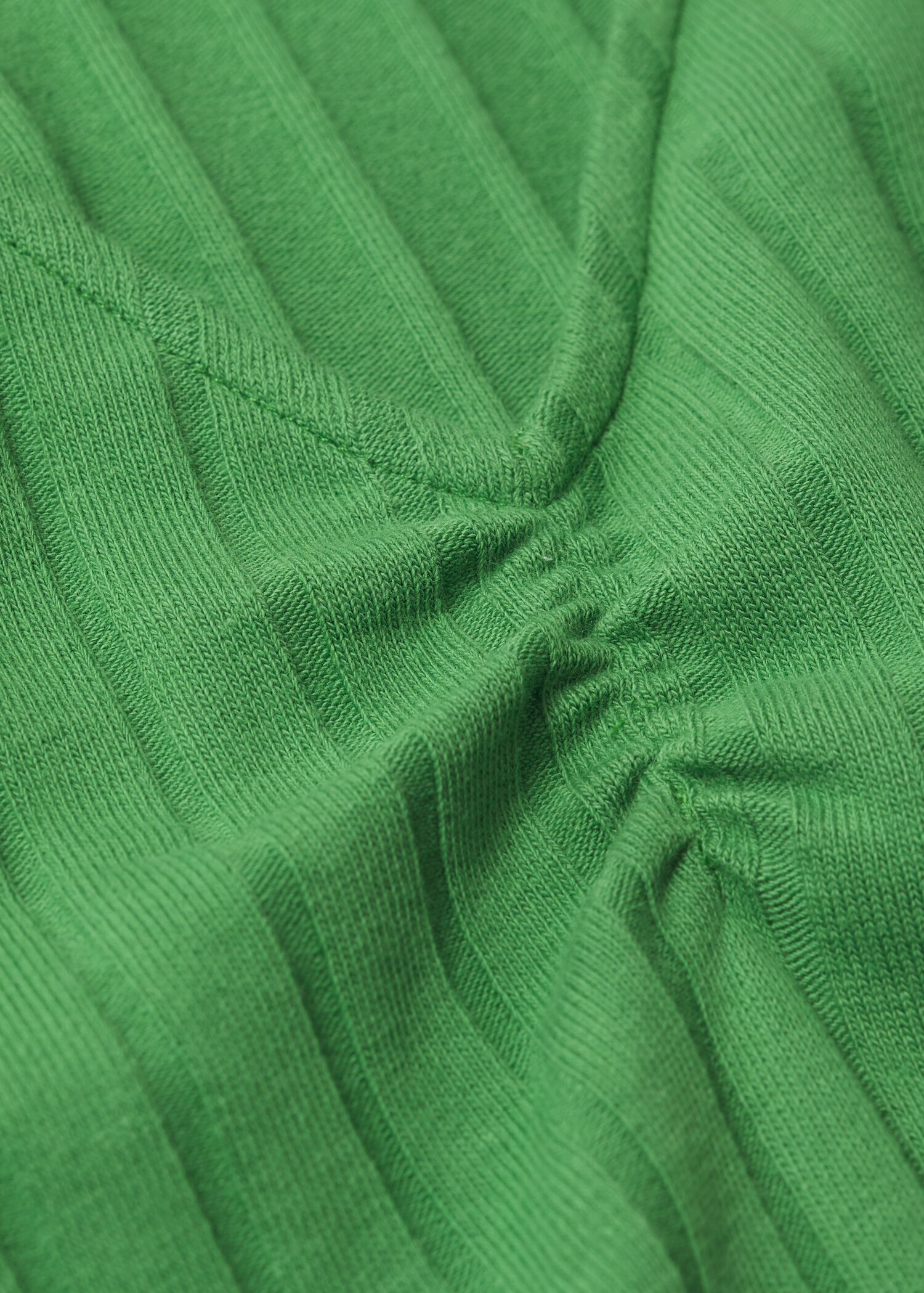 Gathered ribbed t-shirt - Details of the article 8