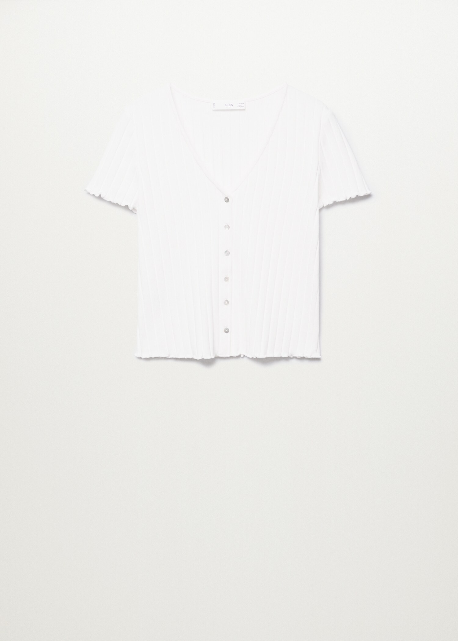 Camiseta canalé botones - Artículo sin modelo