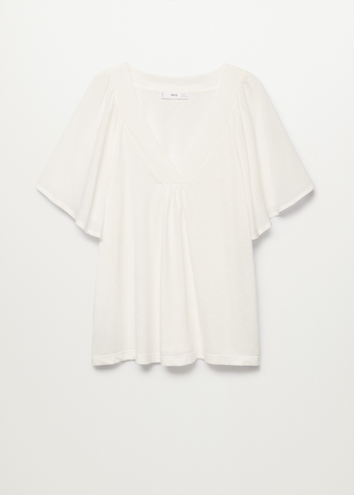 T-shirt fluide col V - Article sans modèle