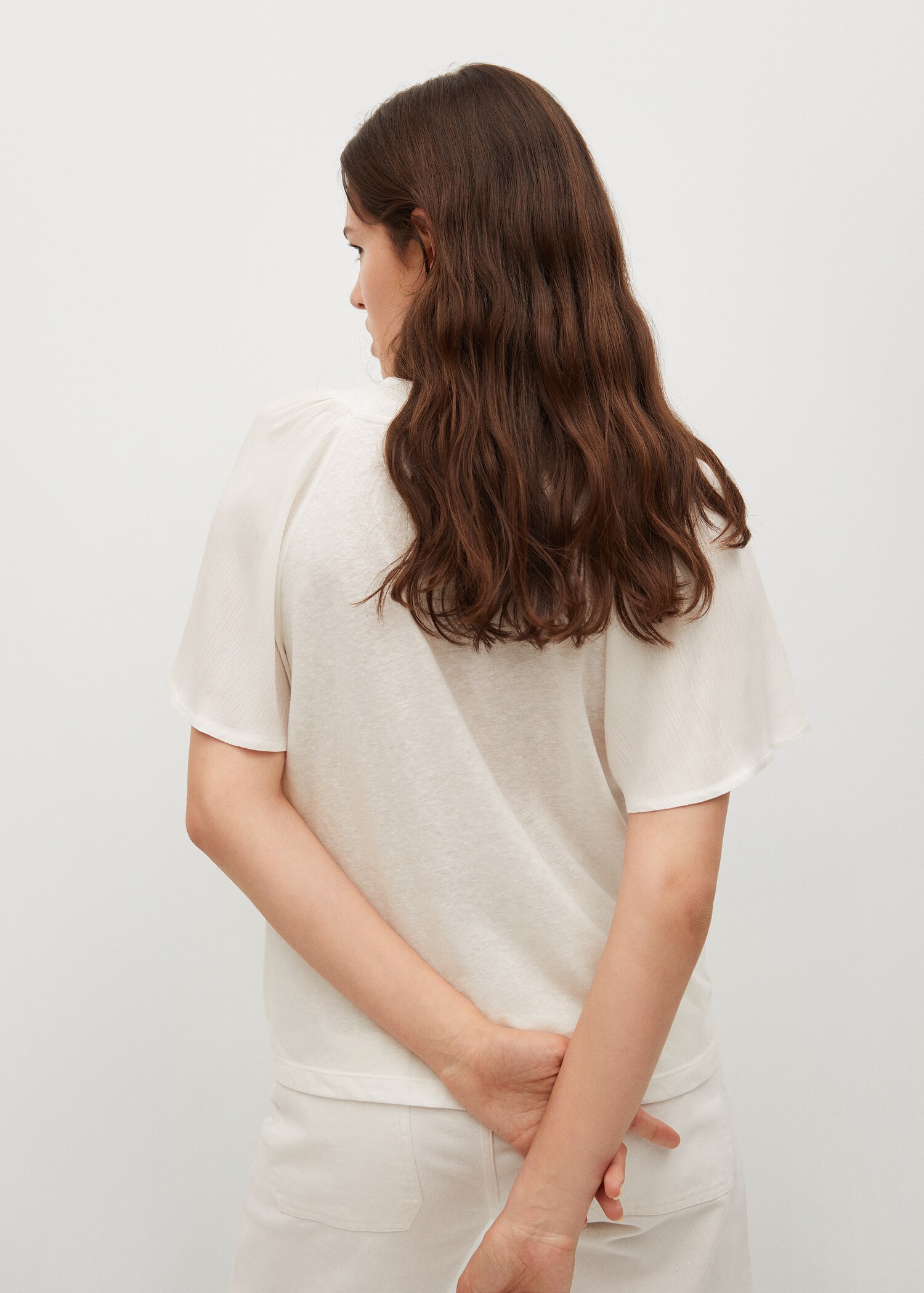 T-shirt fluide col V - Verso de l’article