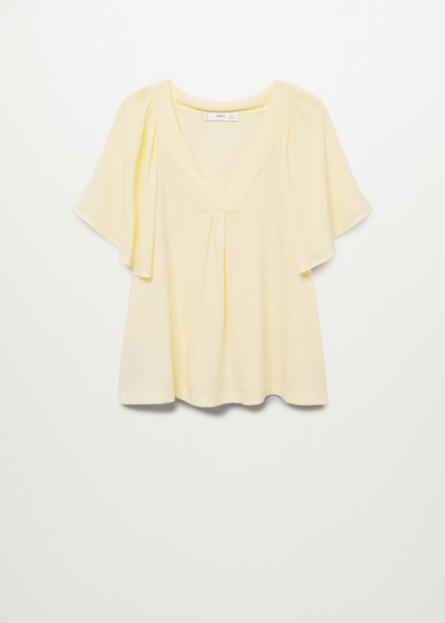 Camiseta fluida escote pico - Artículo sin modelo