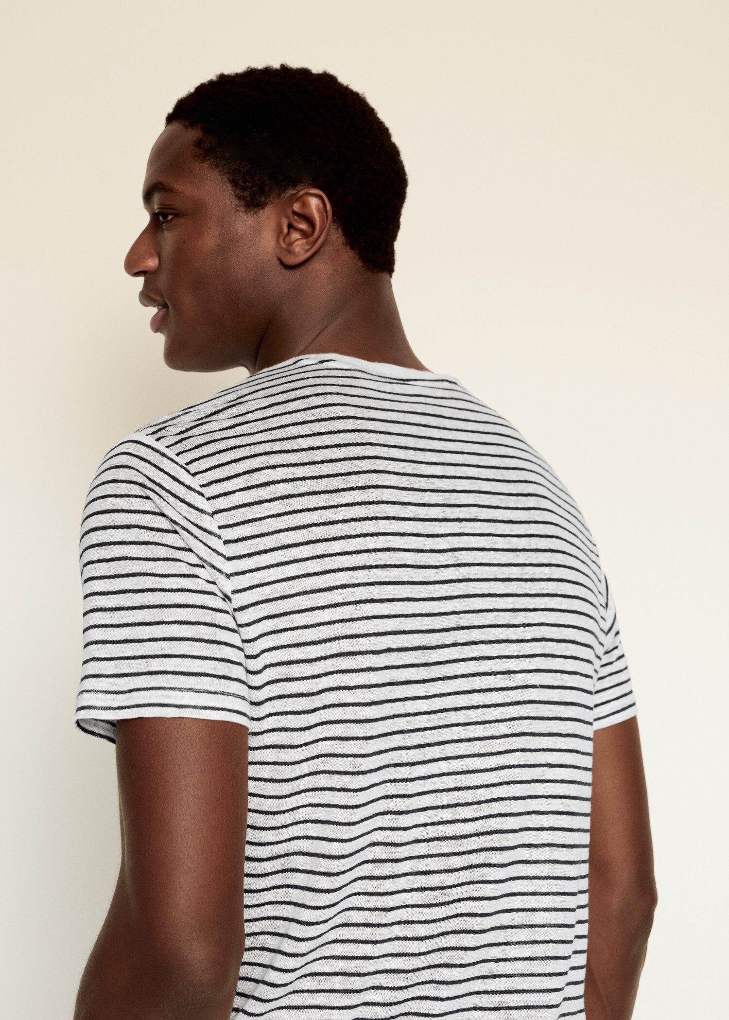 Camiseta 100% lino rayas - Detalle del artículo 3