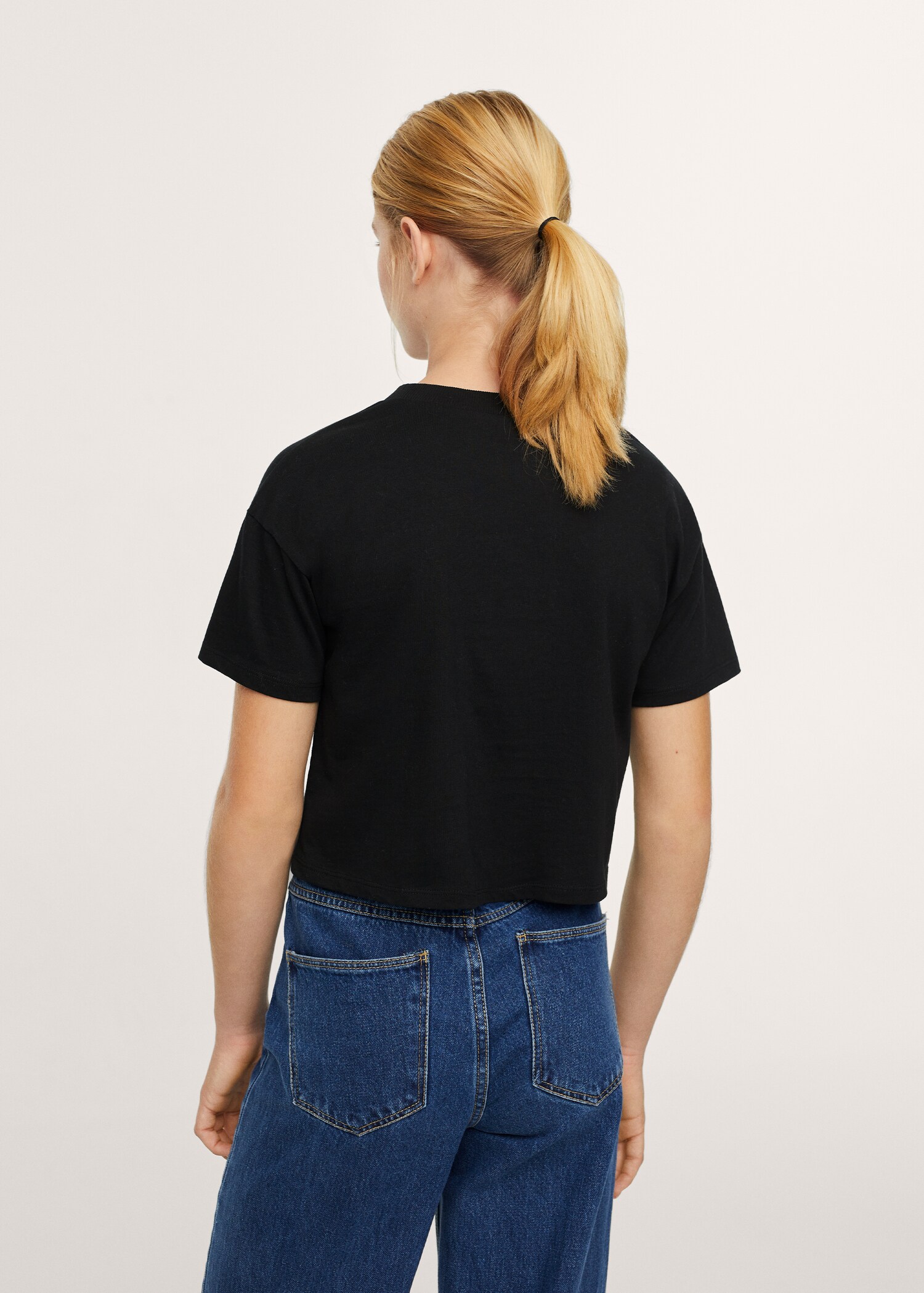 Oversize cotton T-shirt - Reverse of the article