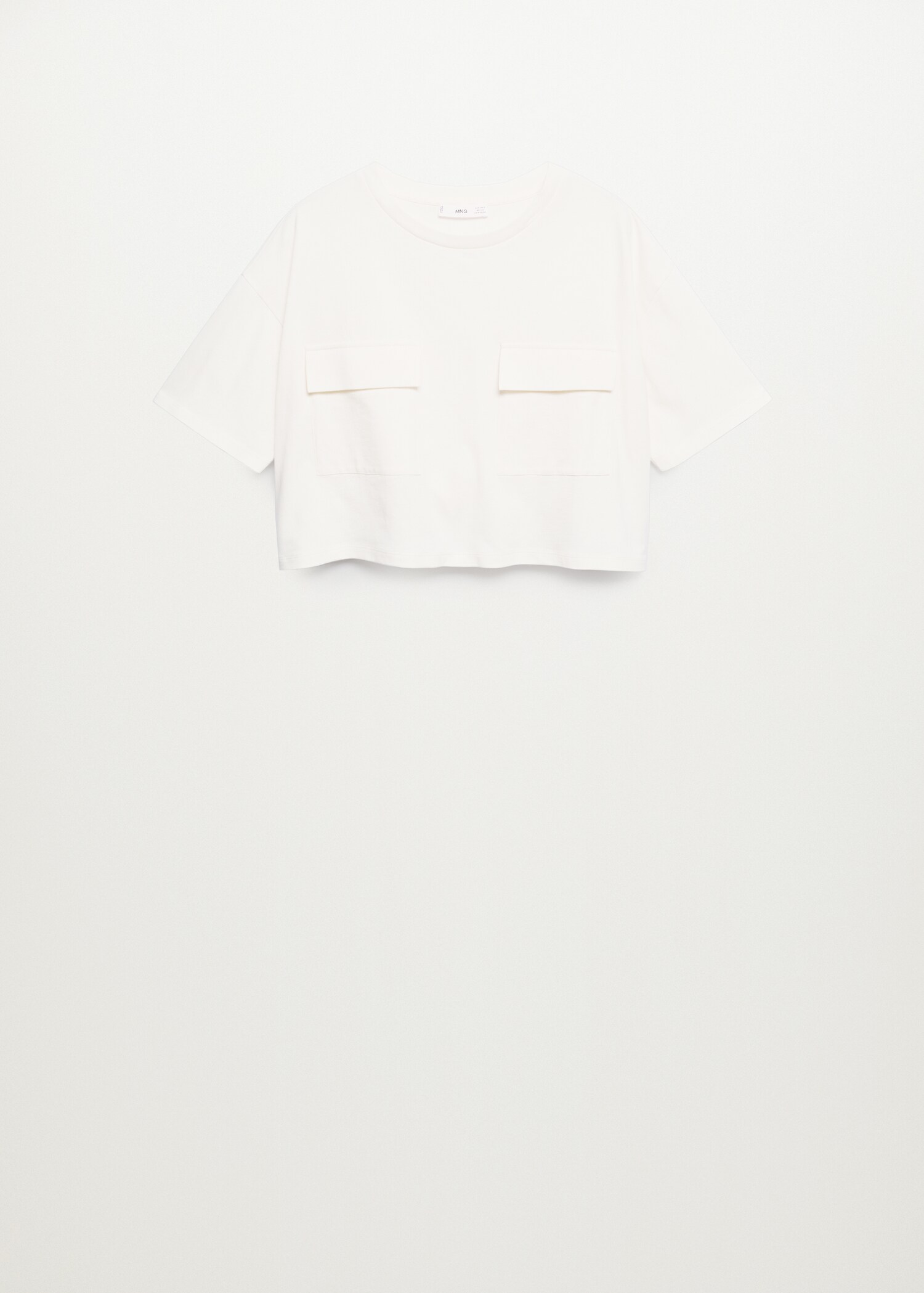 Camiseta crop algodón - Artículo sin modelo