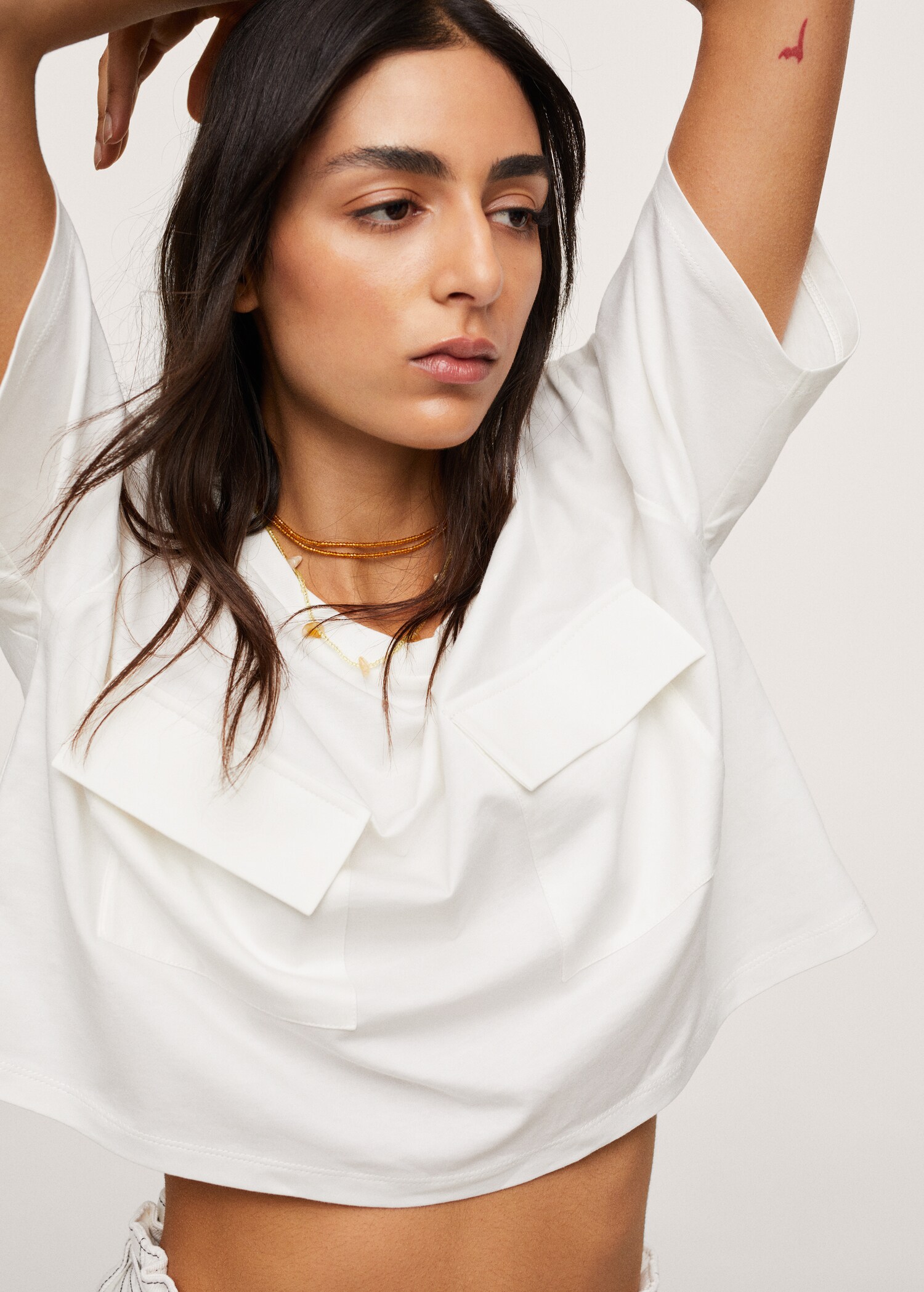 Camiseta crop algodón - Detalle del artículo 1
