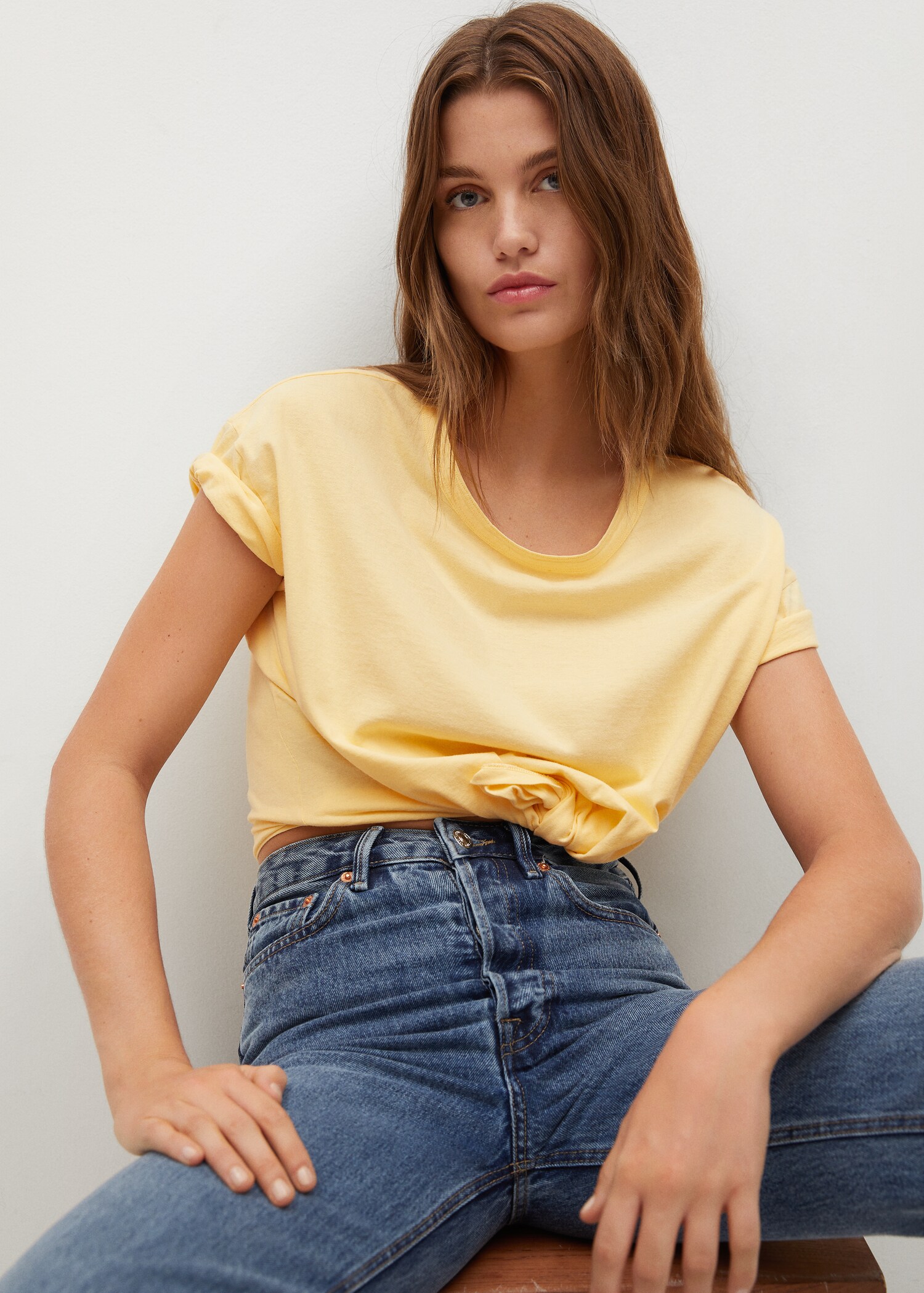 Essential cotton-blend T-shirt - Details of the article 3