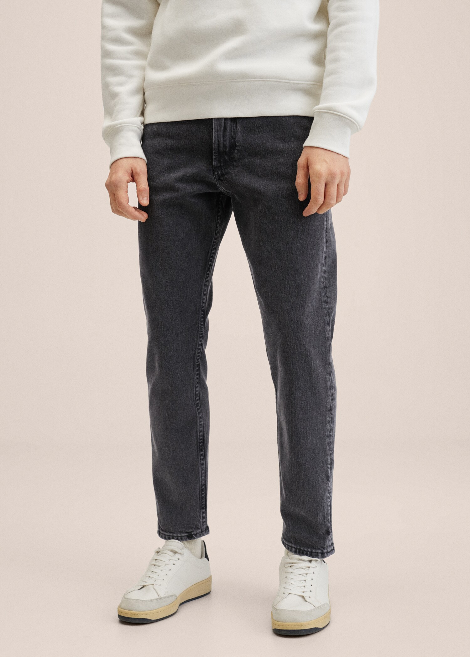 Jeans Ben tapered cropped - Plano medio