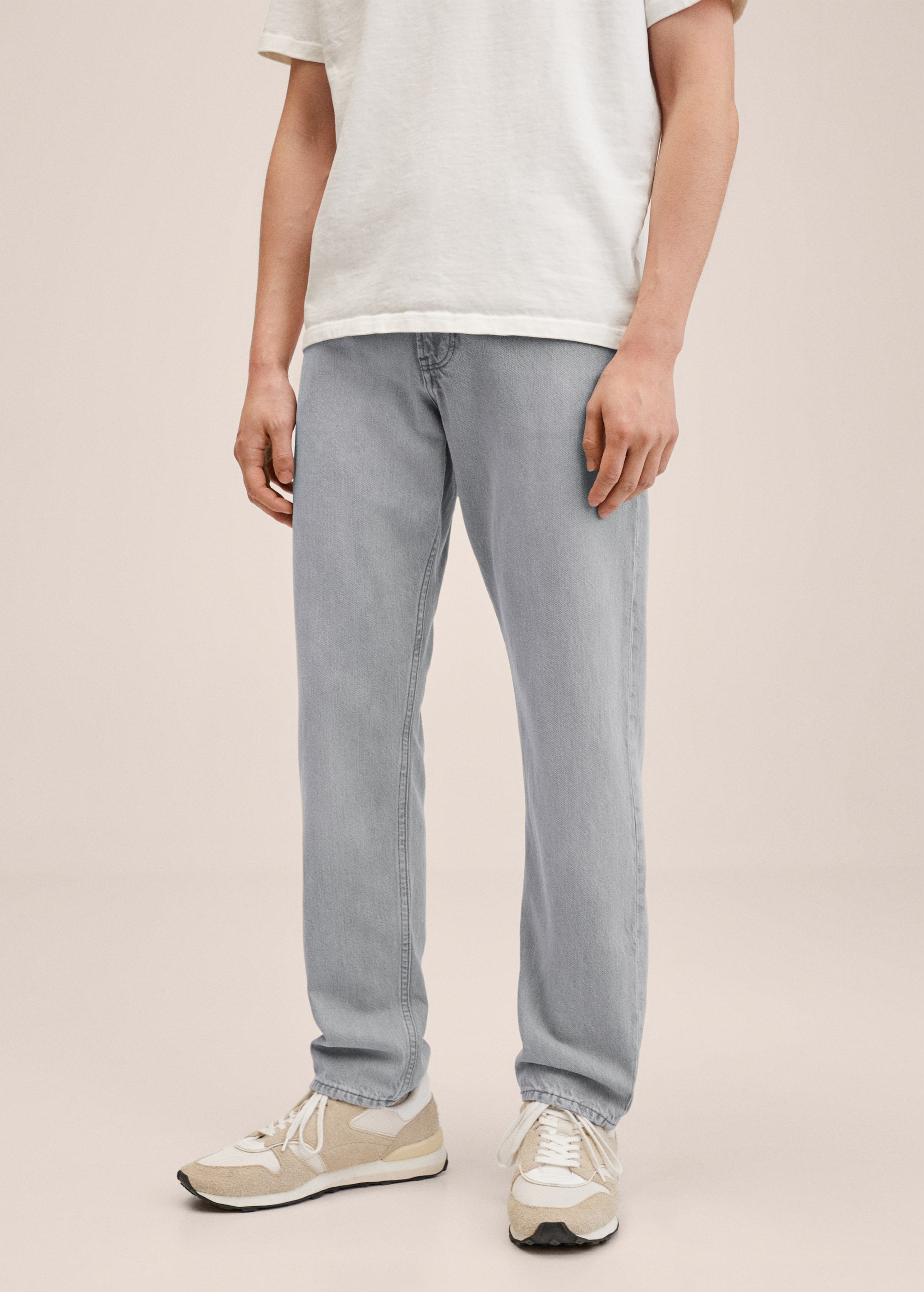 Straight-fit grey Bob jeans - Medium plane