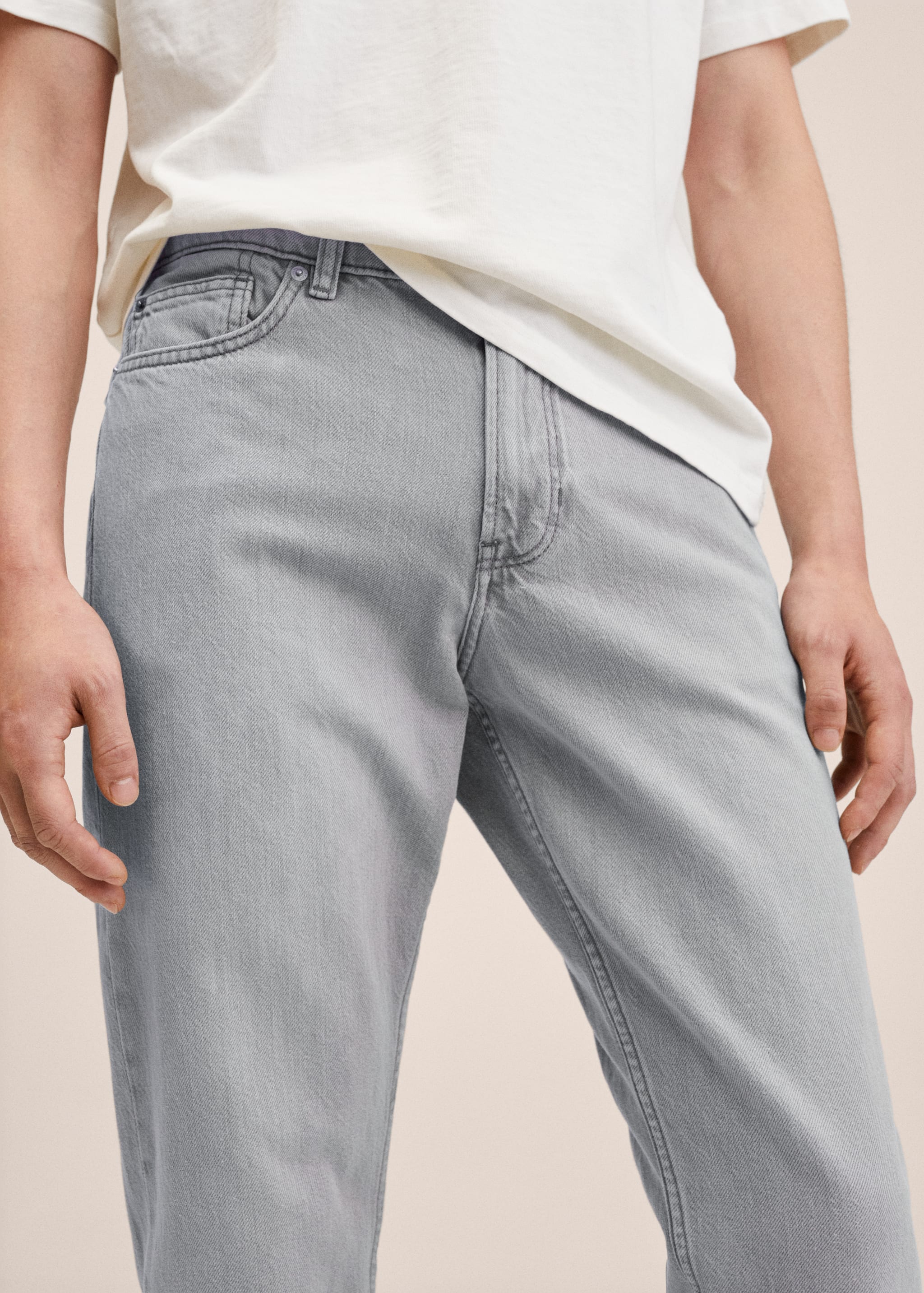Straight-fit grey Bob jeans - Details of the article 1
