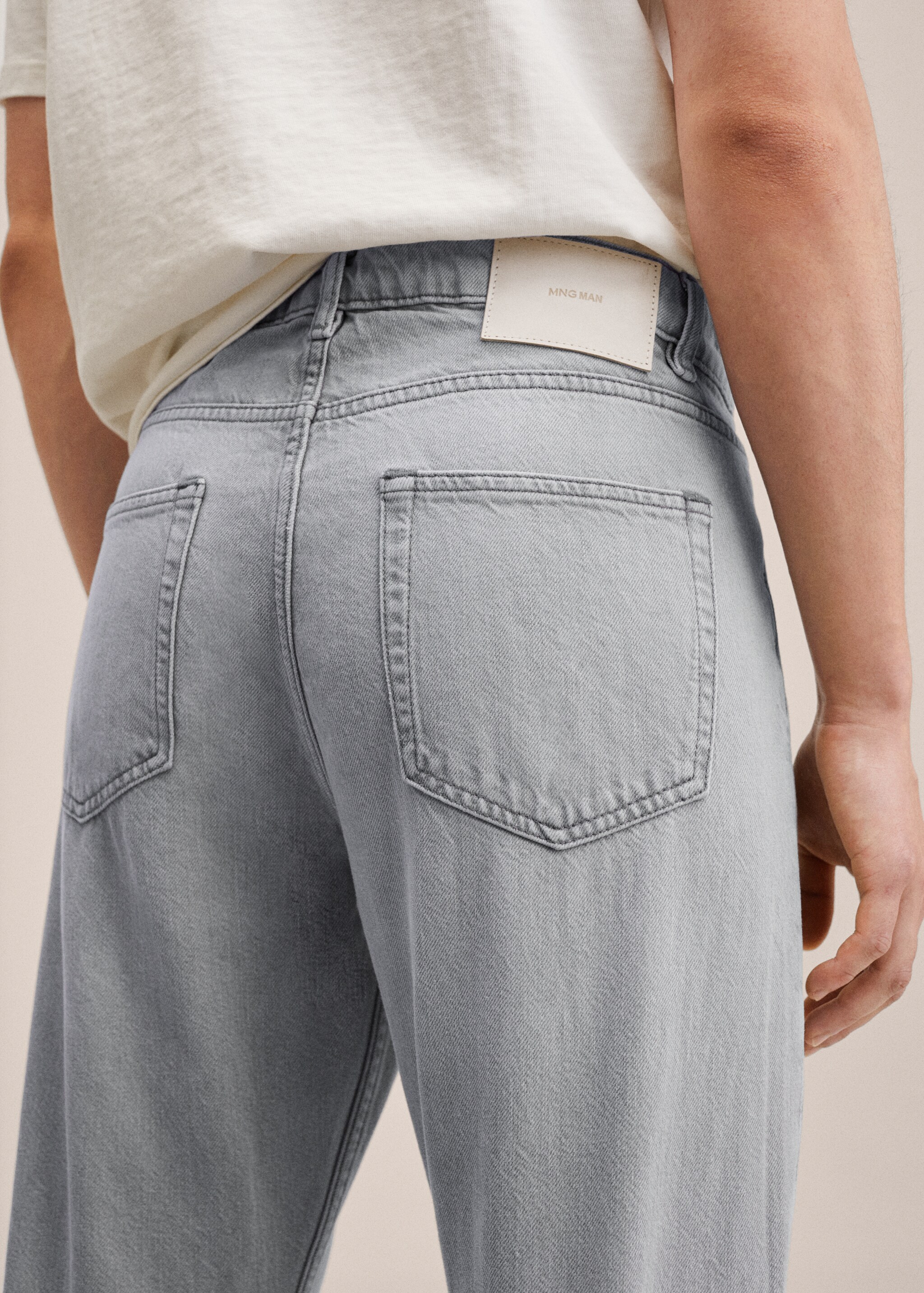 Straight-fit grey Bob jeans - Details of the article 2
