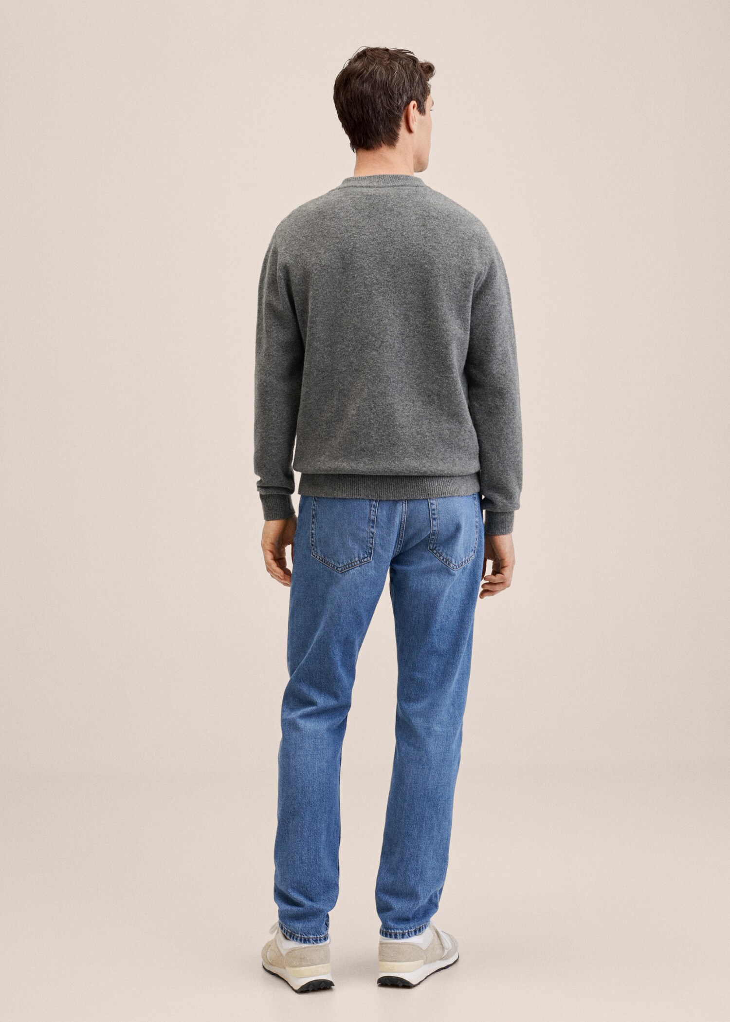 Straight-fit medium wash Bob jeans - Reverse of the article