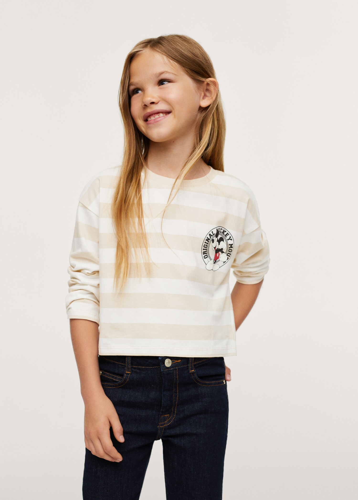 Camiseta manga larga Mickey - Plano medio