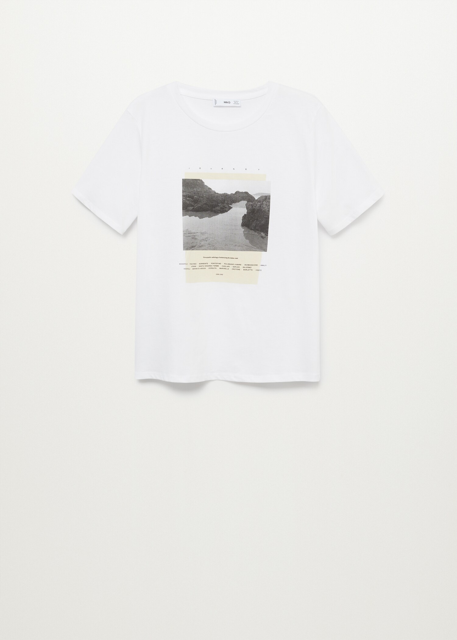 Printed cotton-blend T-shirt - Article without model