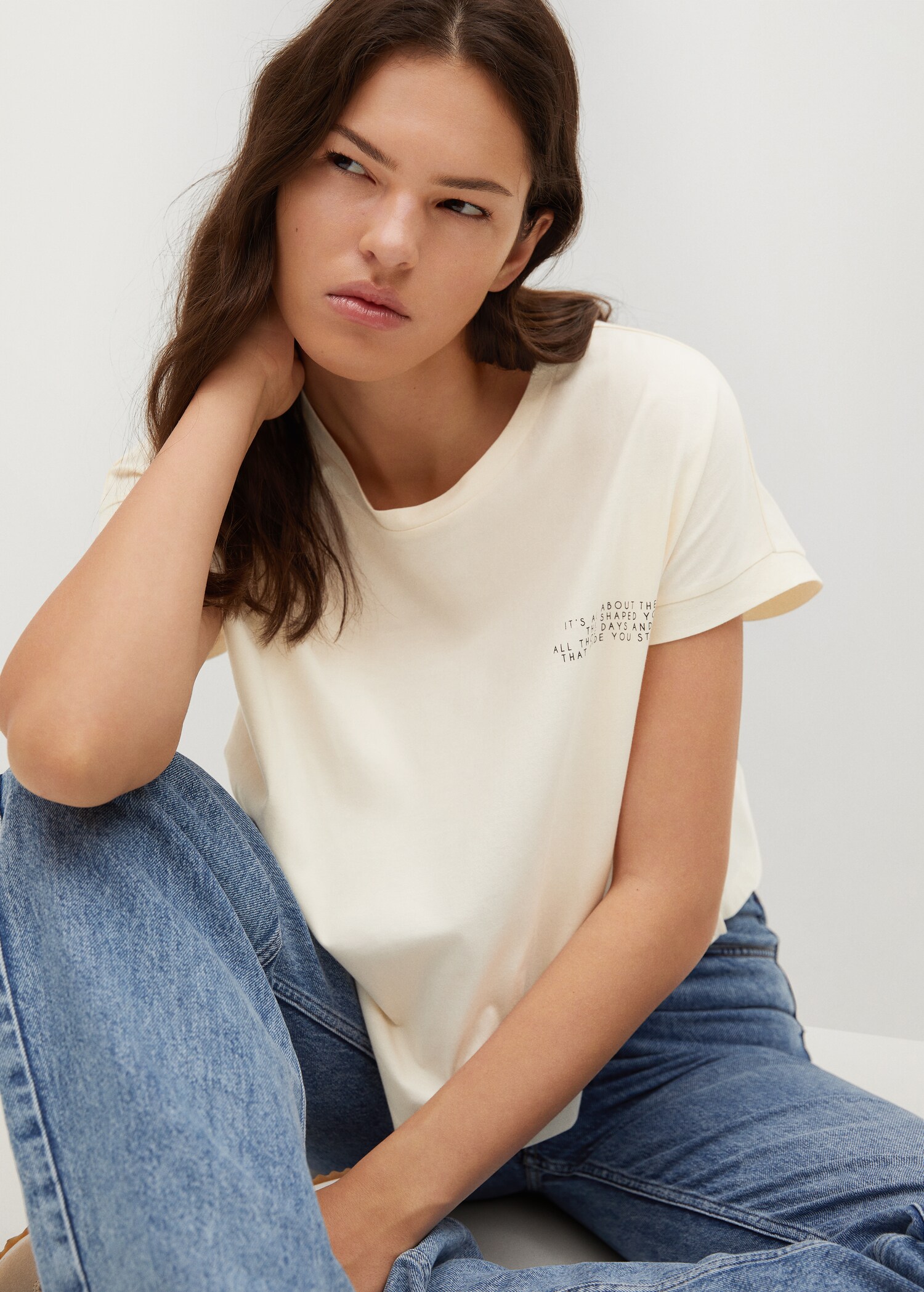 Message crop T-shirt - Details of the article 2