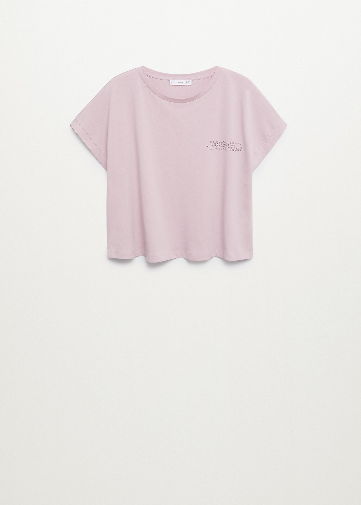Message crop T-shirt - Article without model