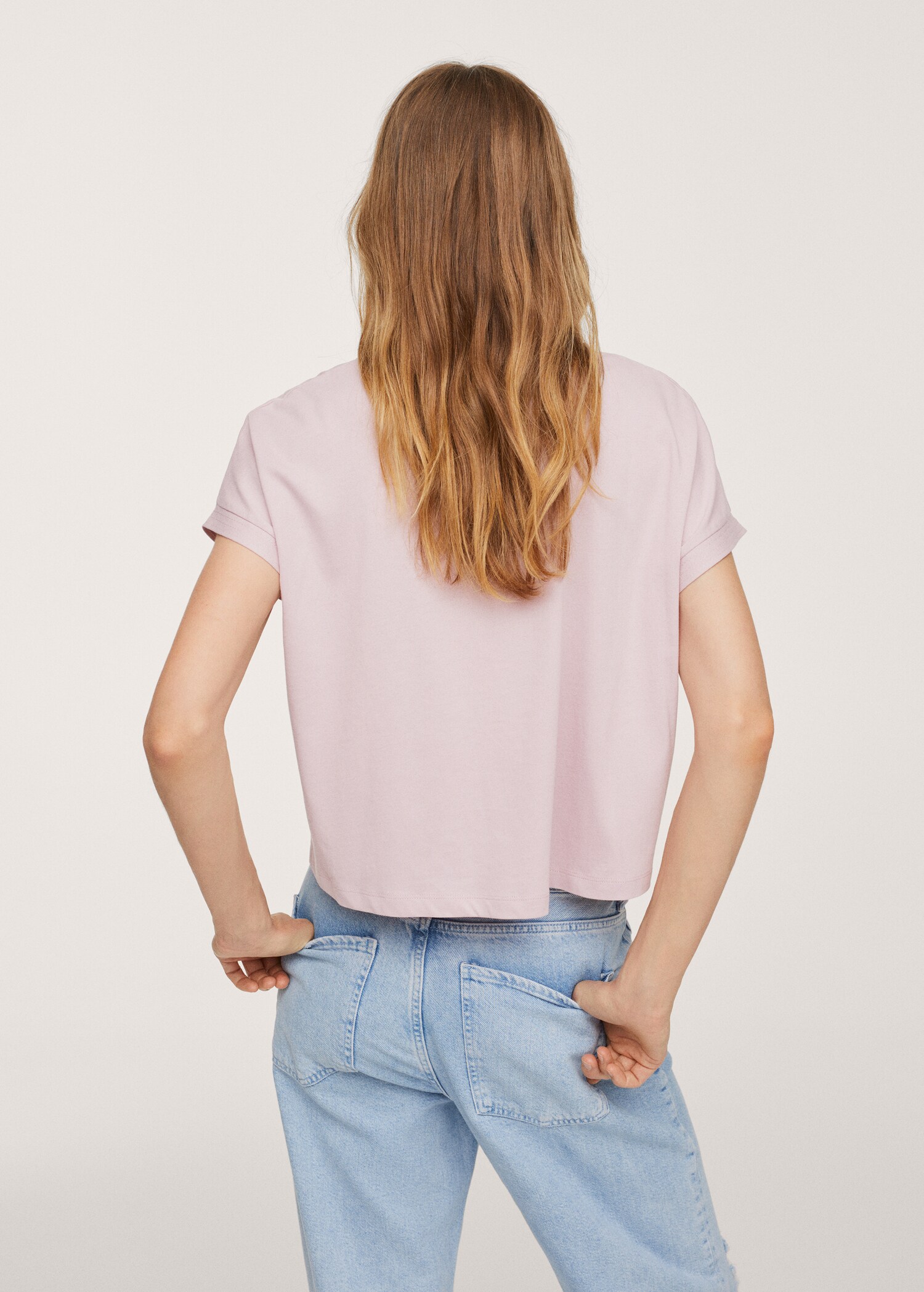 Message crop T-shirt - Reverse of the article