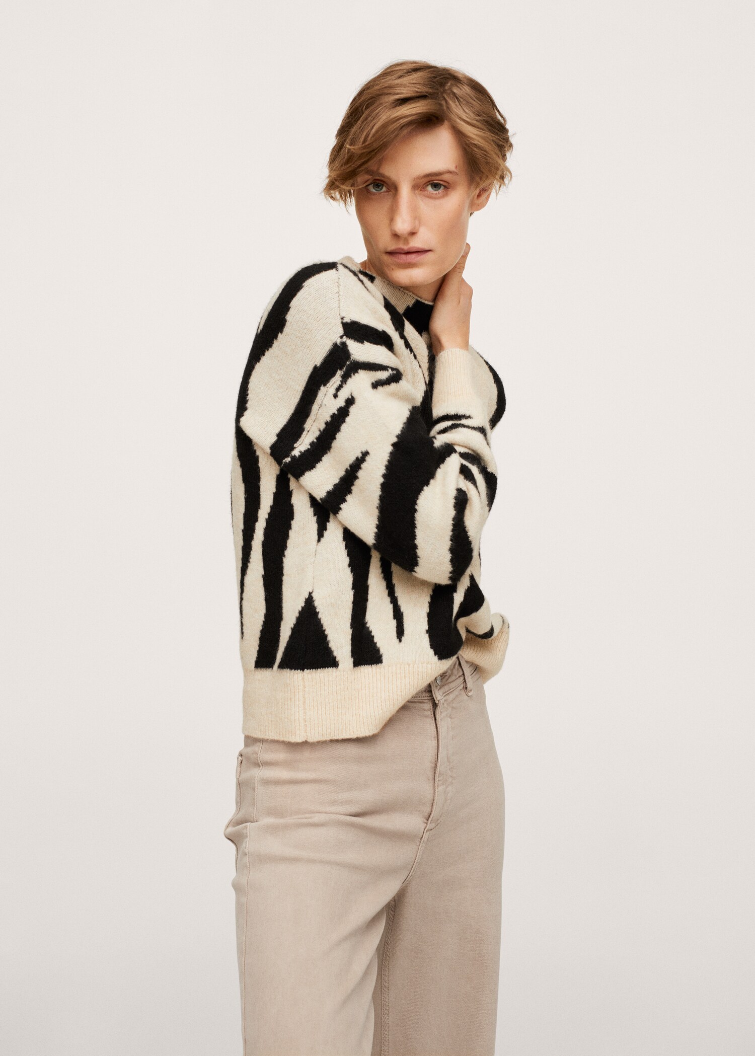 Džíny culottes s vysokým elastickým pasem - Detail zboží 1