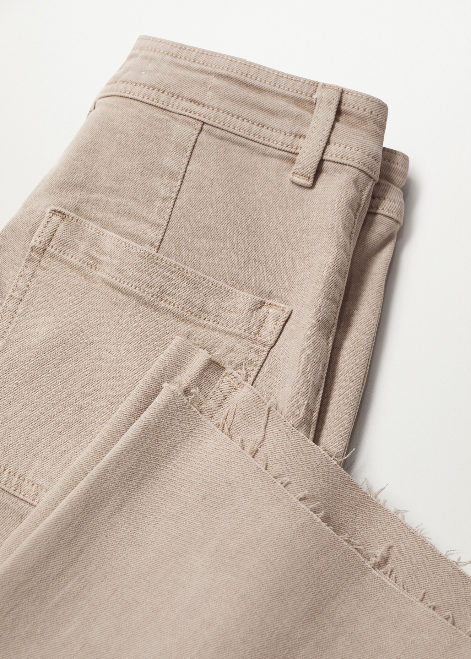 Džíny culottes s vysokým elastickým pasem - Detail zboží 8