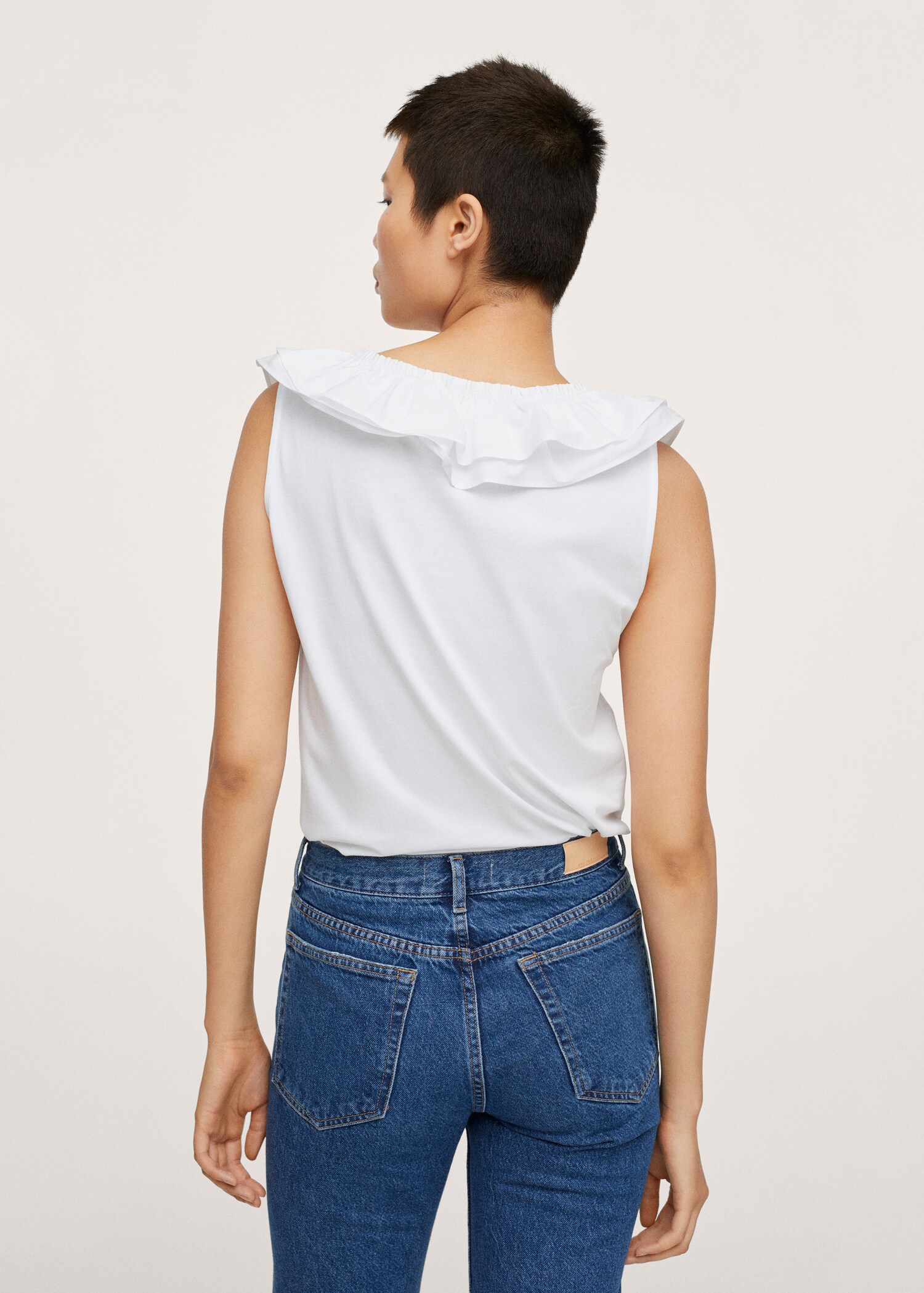 Camiseta algodón volante - Reverso del artículo