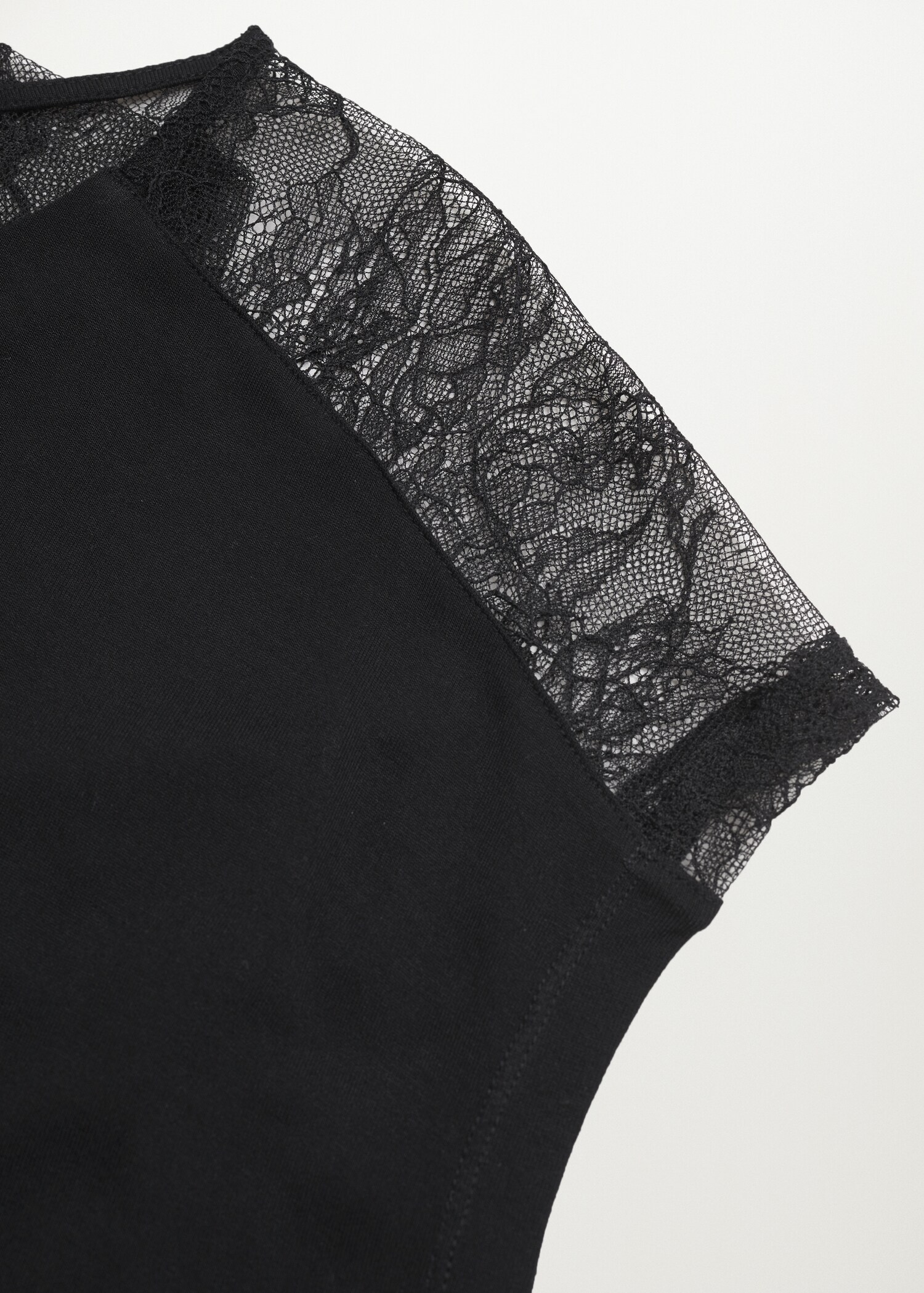 Lace panel T-shirt - Details of the article 8