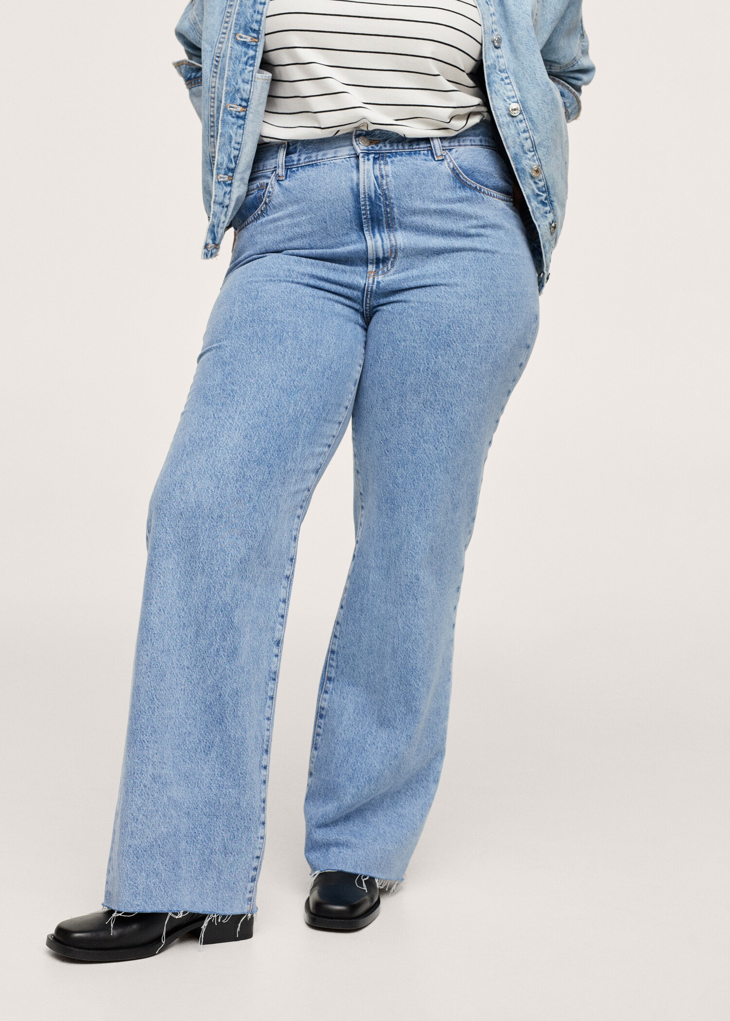 High-waist wideleg jeans - Medium plane