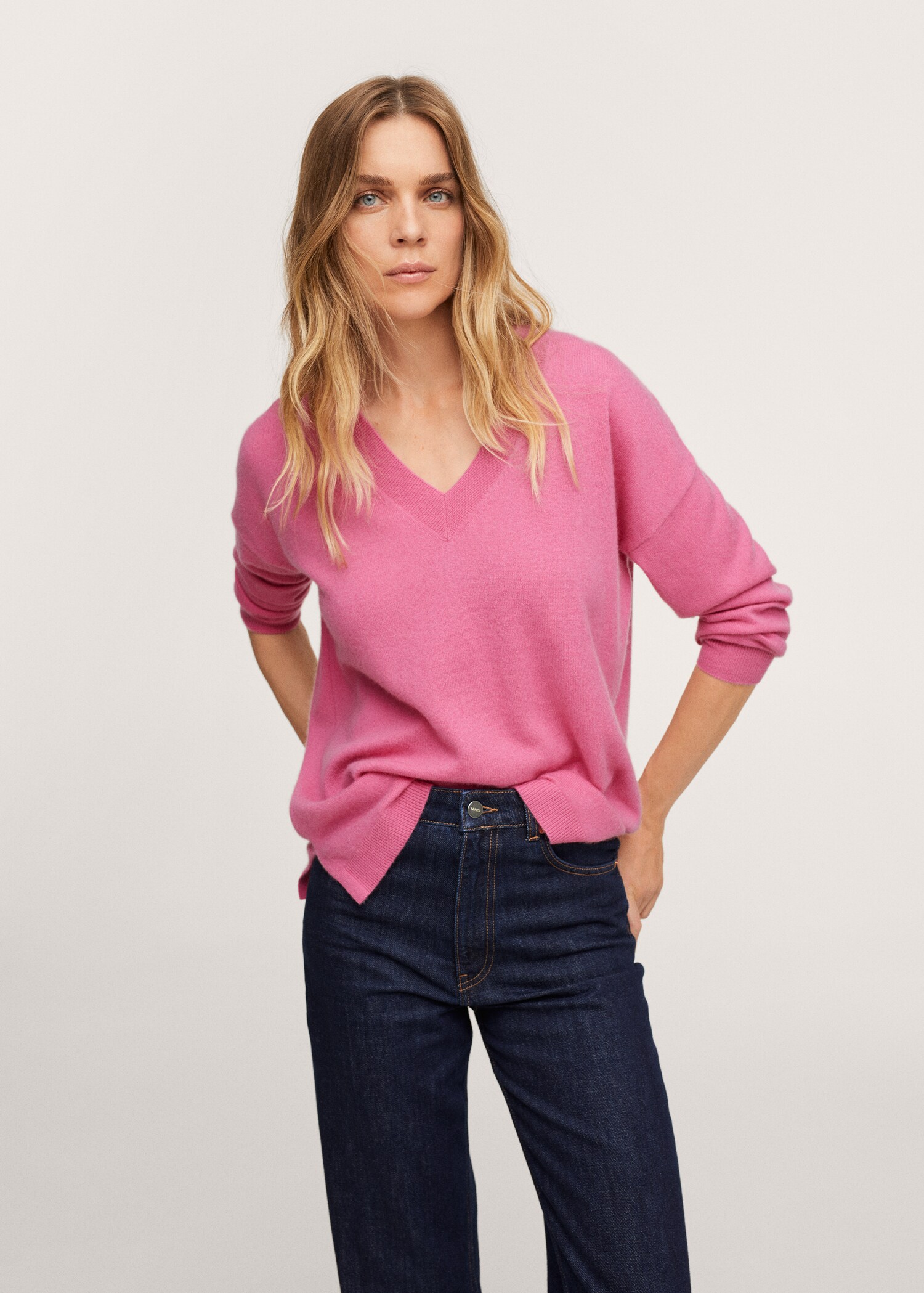 Camisola 100% caxemira - Plano médio